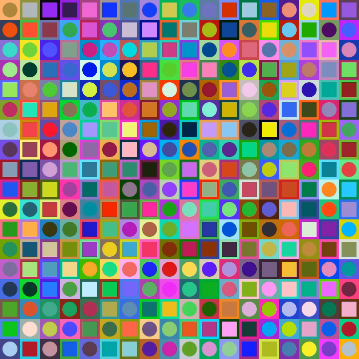 Square Dot Composition #447