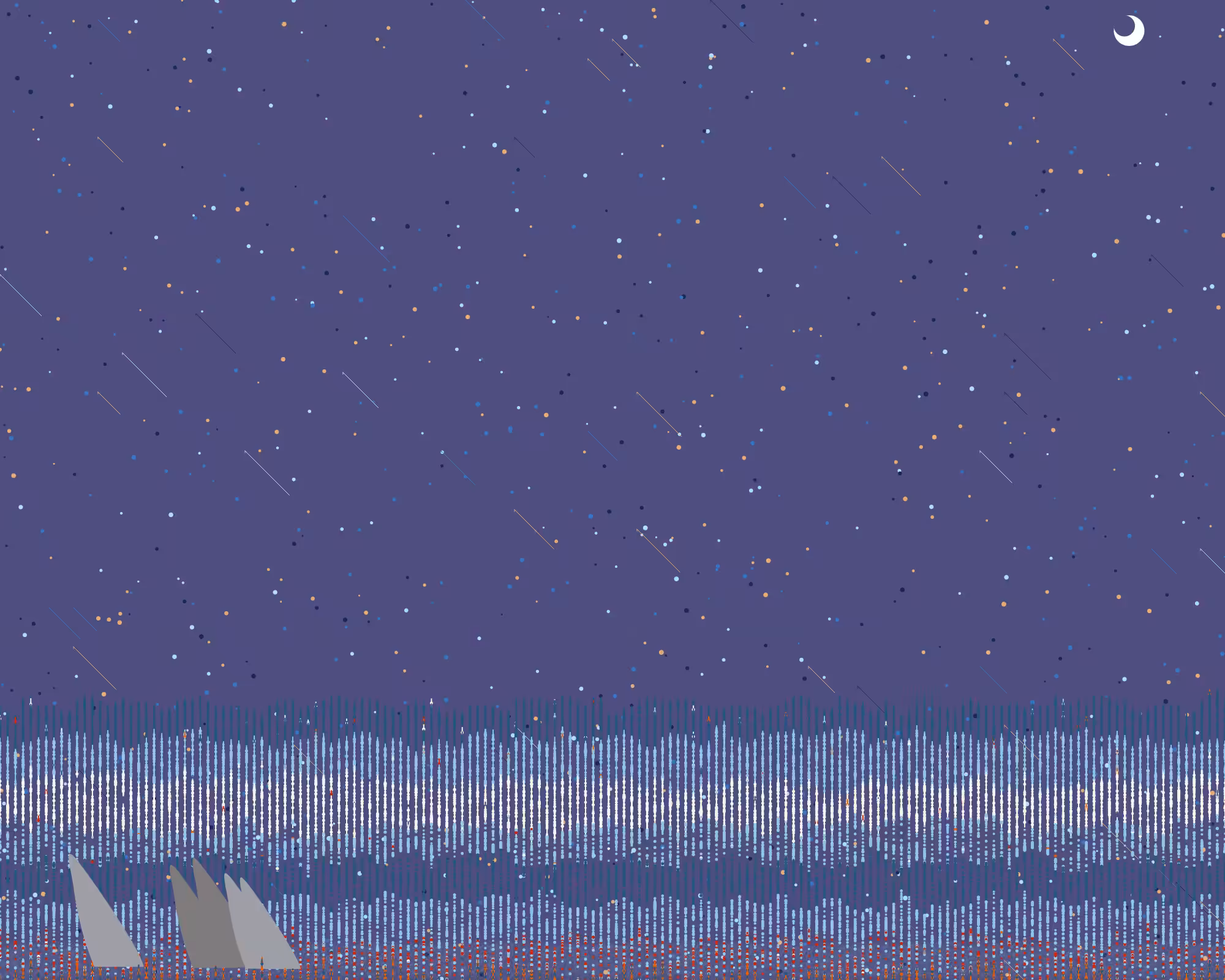 dangerous,ocean,shooting star and night #36