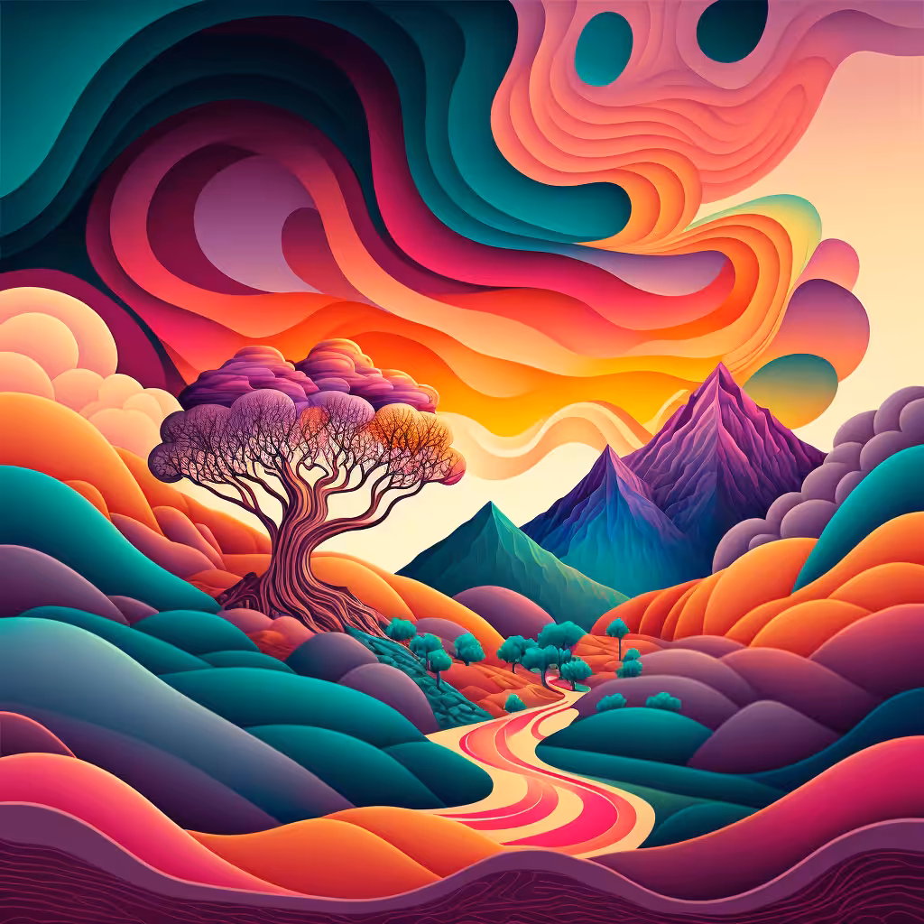 Psychedelic Landscape #102