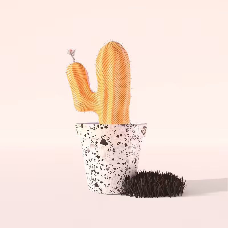 3D Crypto Cacti #3