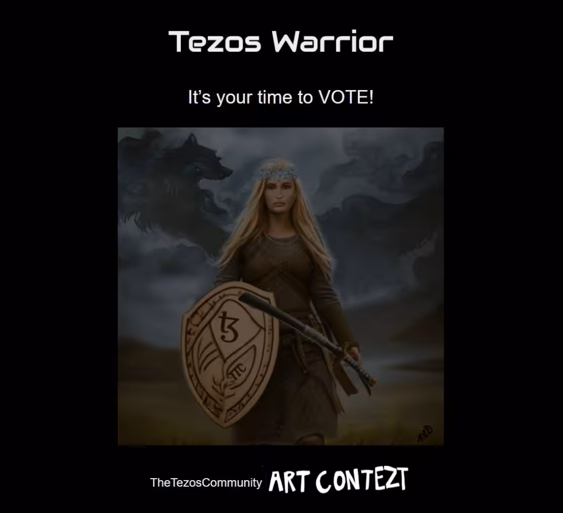 Tezos Warrior Call to Vote