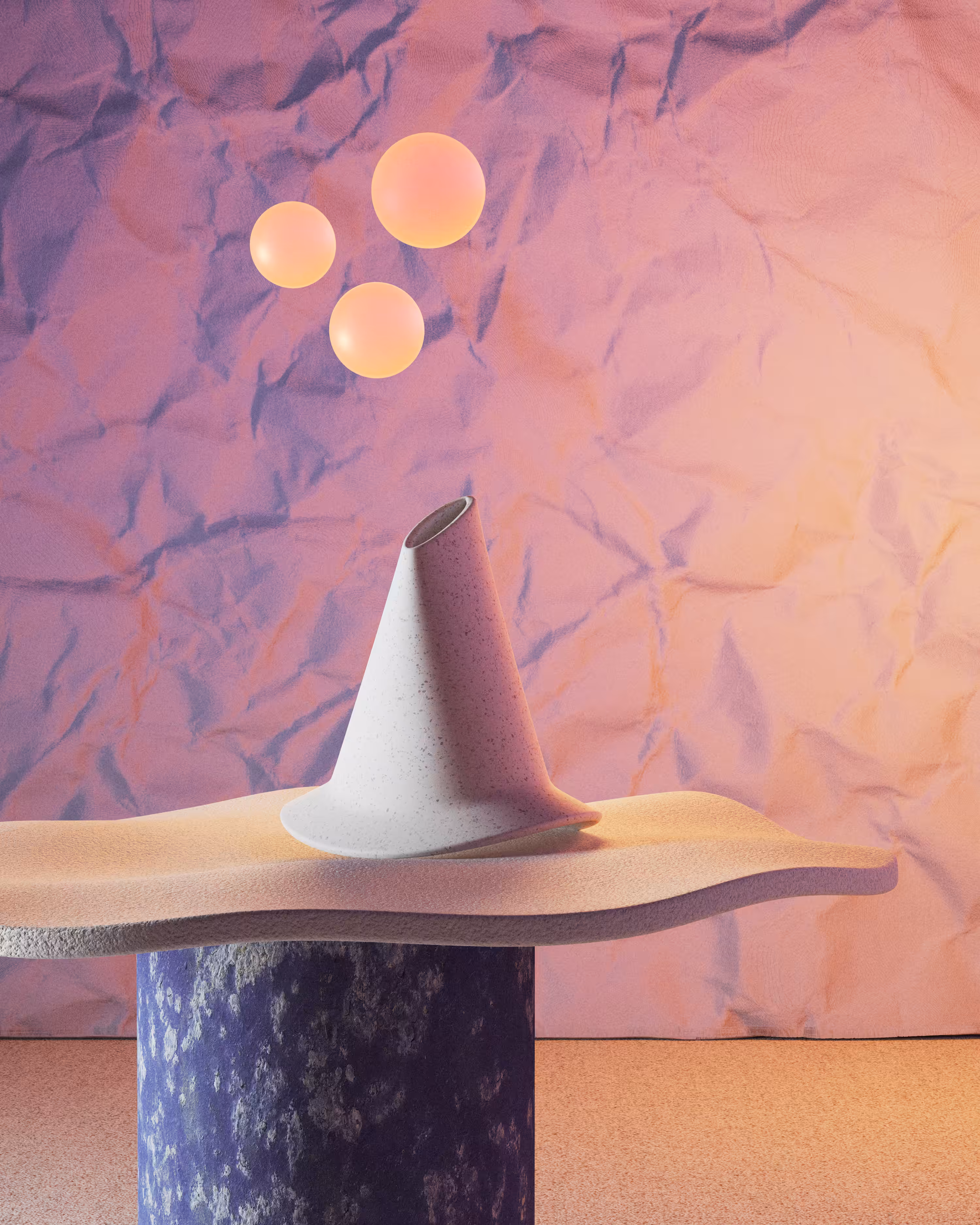 Witch Vase on a Sheet