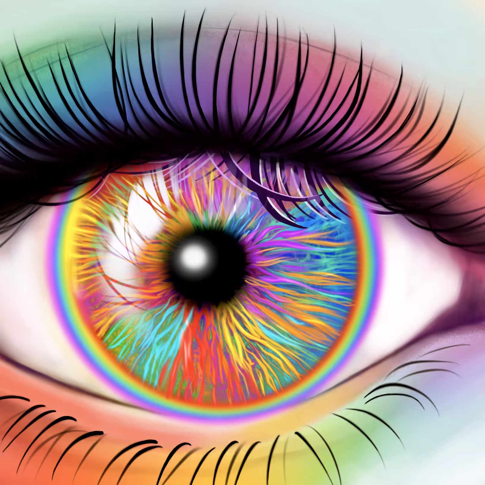 Rainbow eye