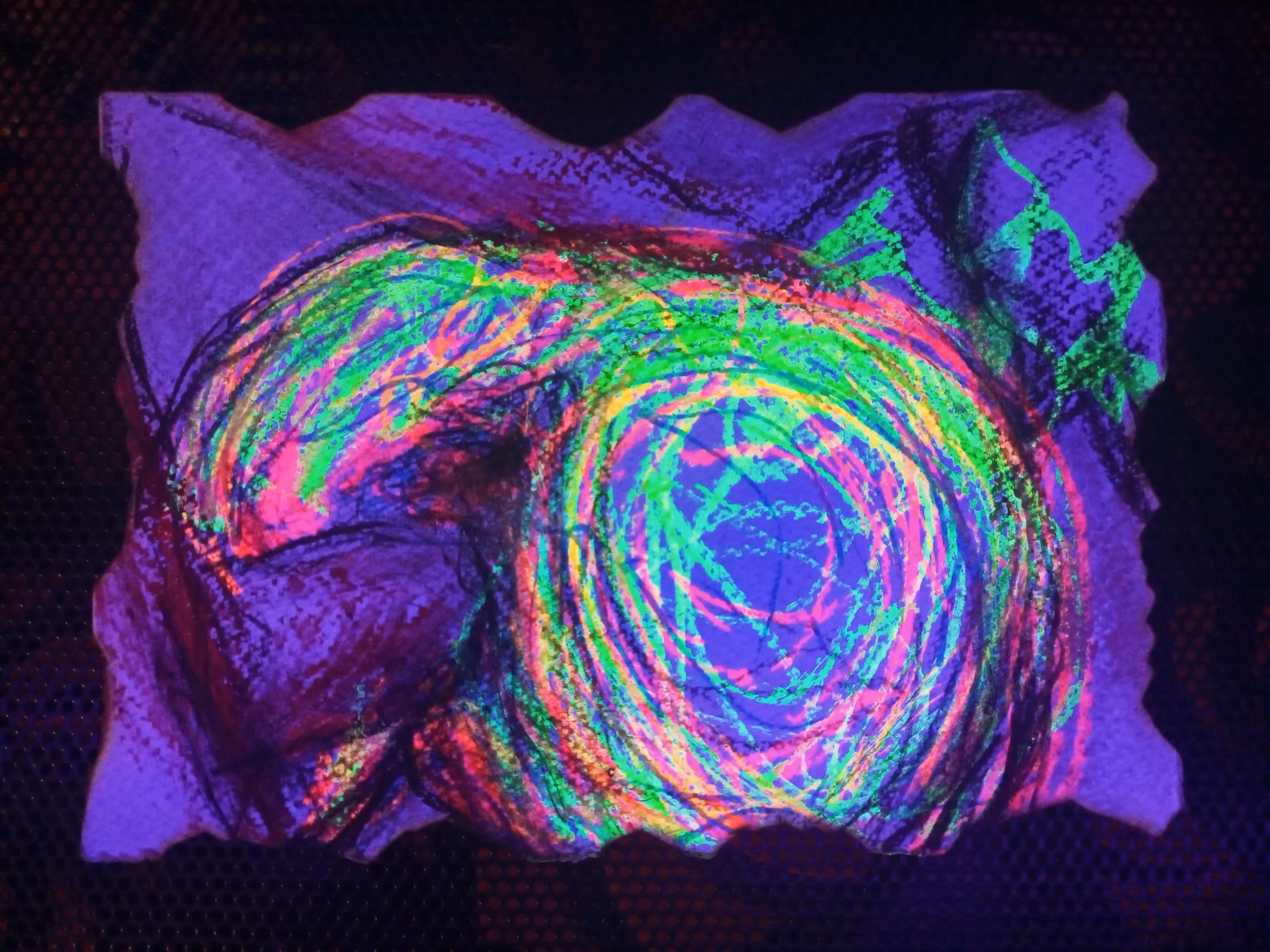 I worked really hard all night ( blacklight edition )