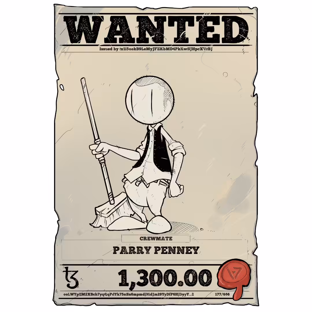 PARRY PENNEY | TEZOS PIRATE 177/666