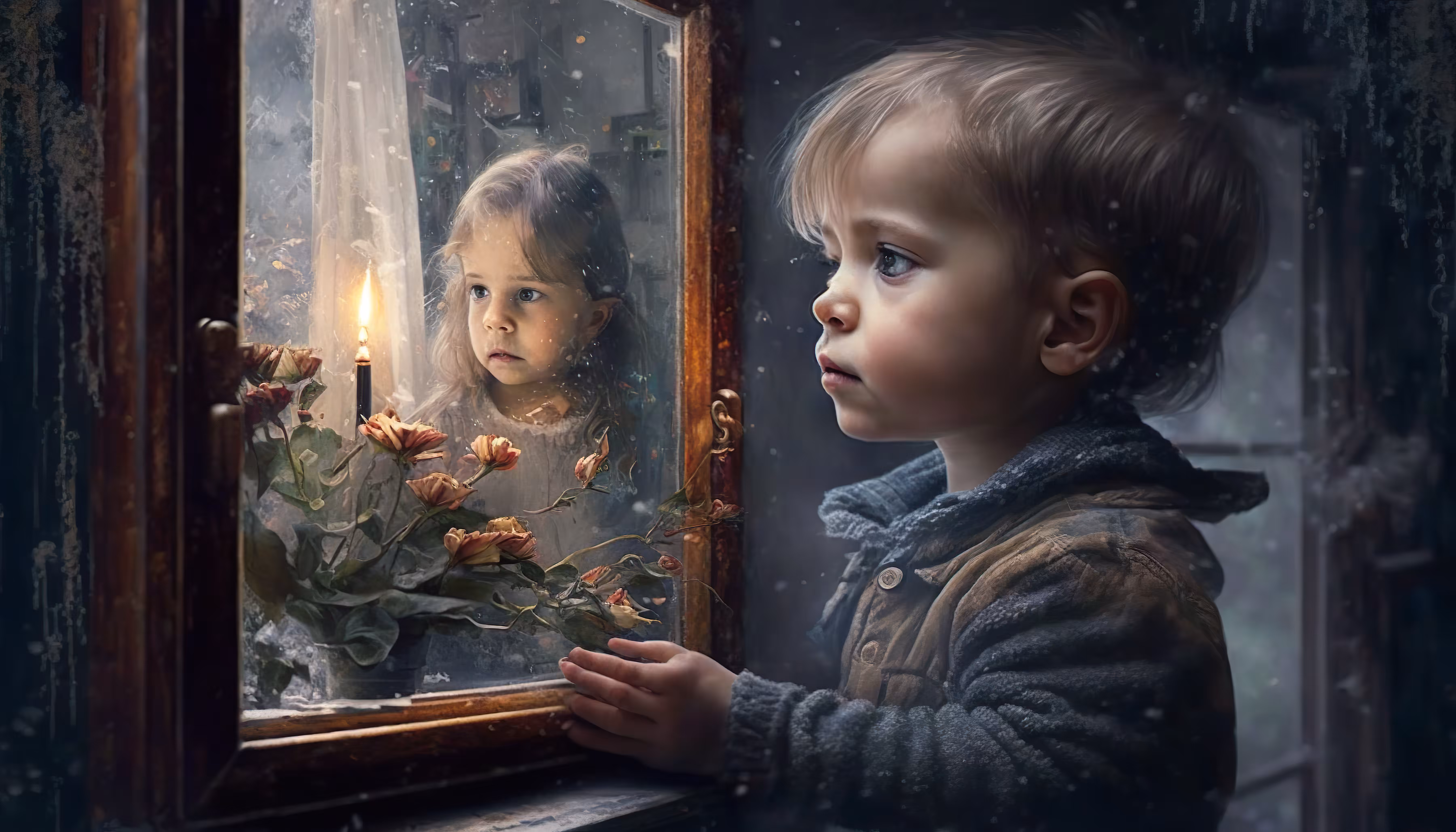 Lost in Longing: A Glimpse Through the Window