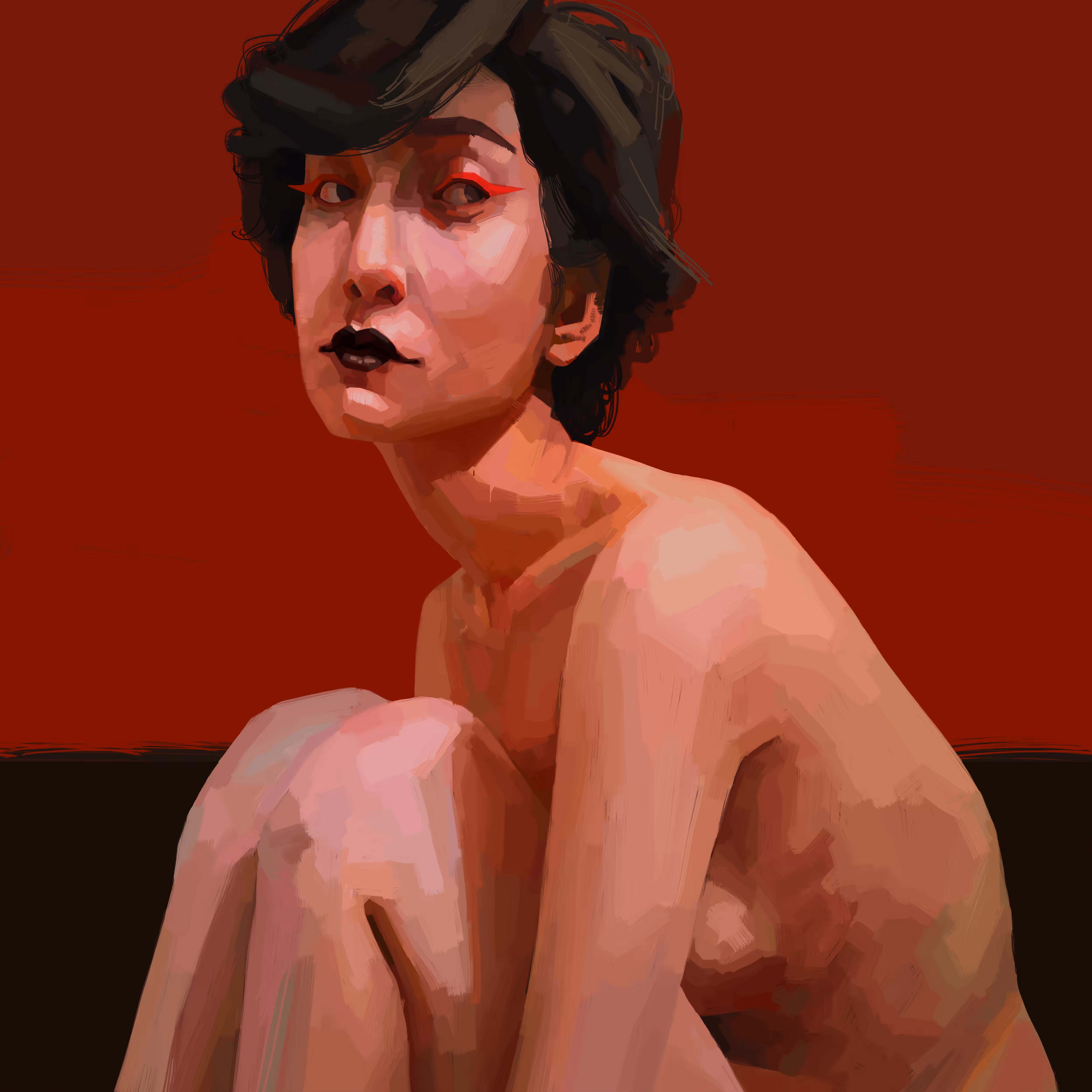 As red as a woman