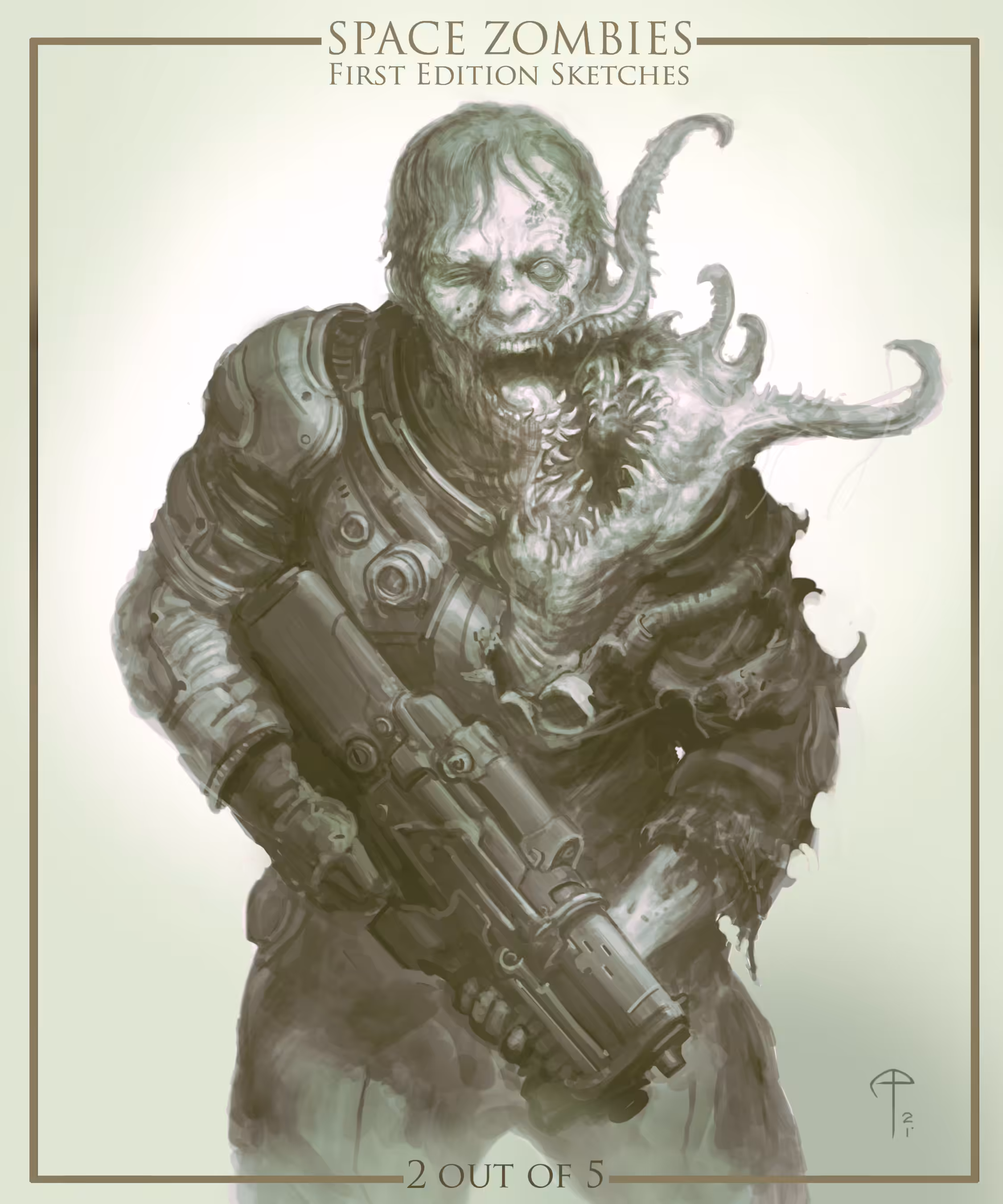 Space Zombies 1st Edition Sketches #2 out of 5