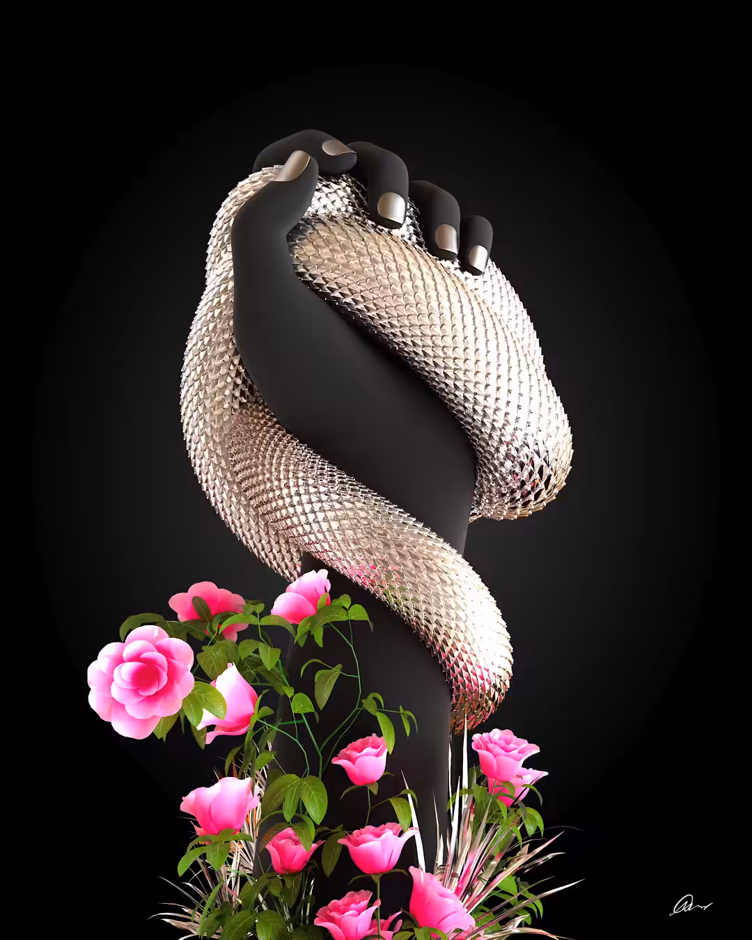 Silver N' Roses