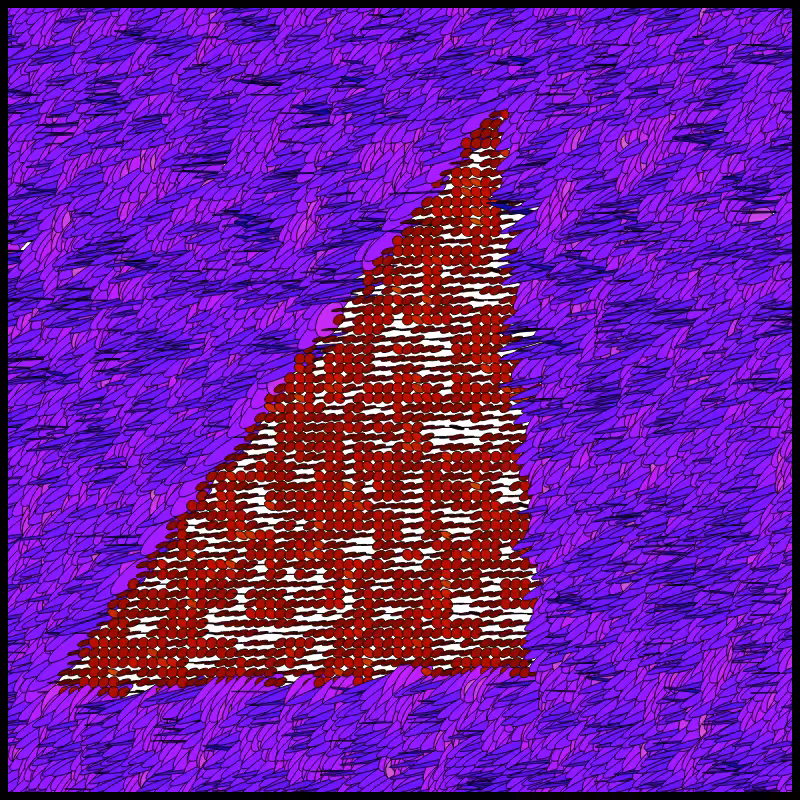 Flow Field Circles Triangle #30