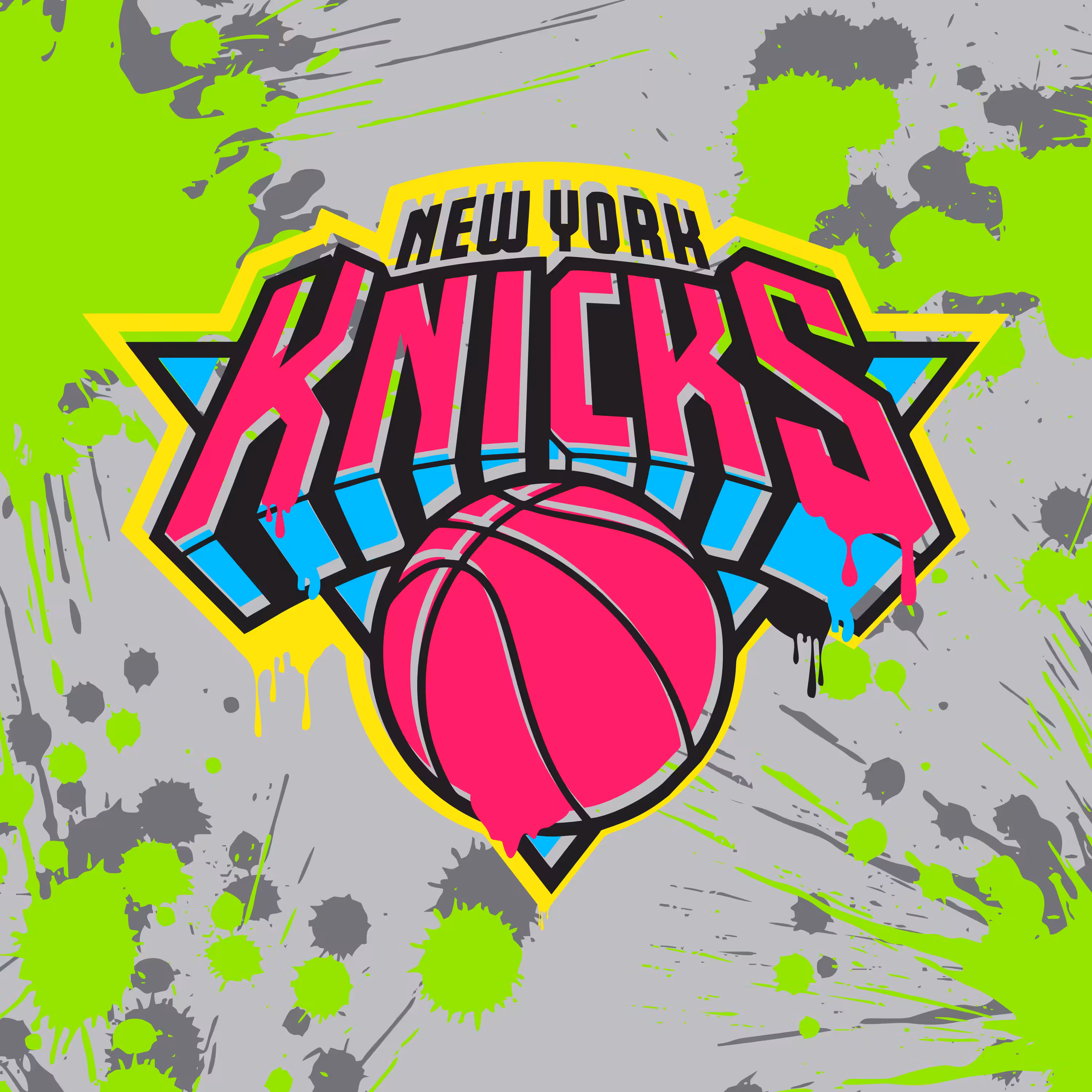 New York Knicks Logo Graffiti - Day