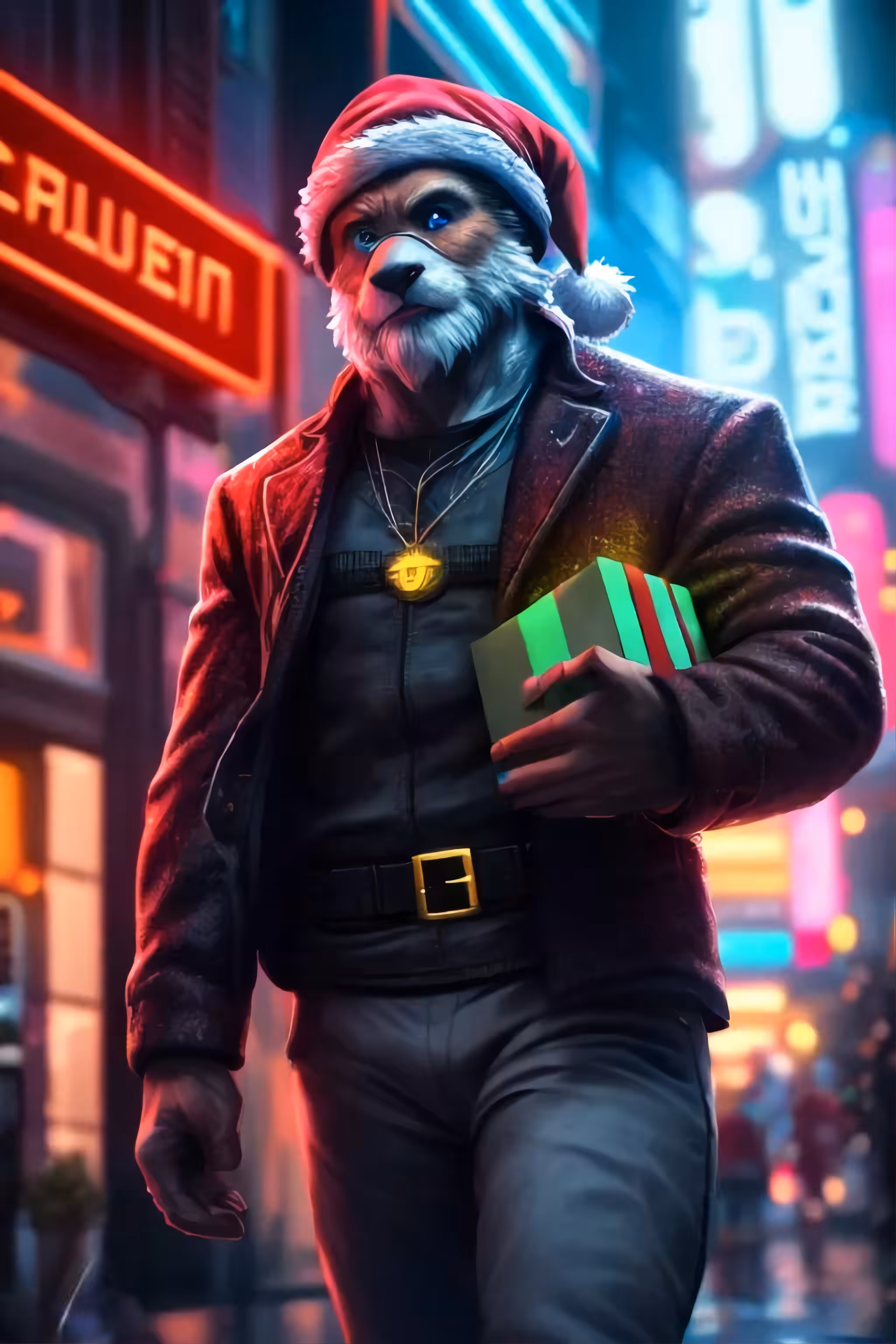 Cyber Fox Santa
