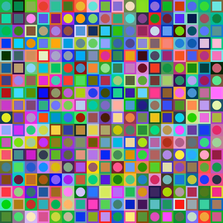 Square Dot Composition #14
