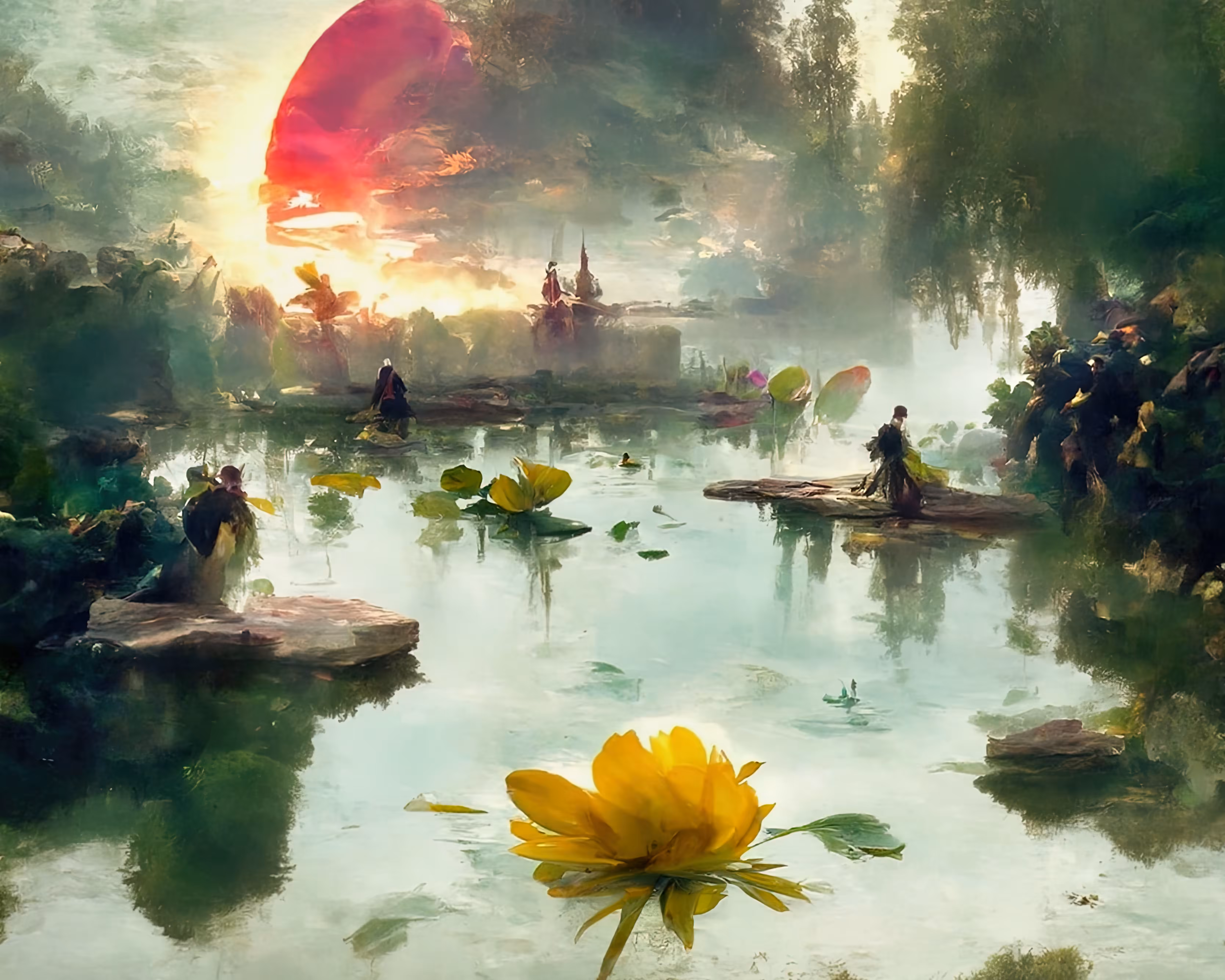Sunset Lotus