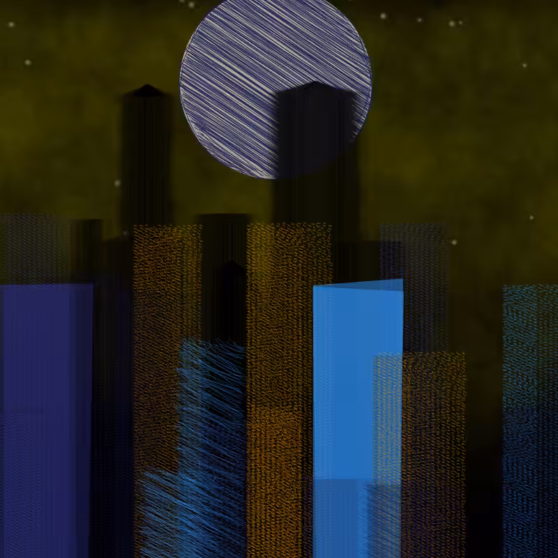 hastily-drawn cityscape sketch #15