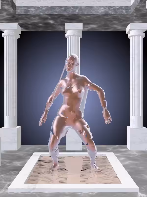 HeavenComputer: The Dancing Rosy Shimmer Woman #7618