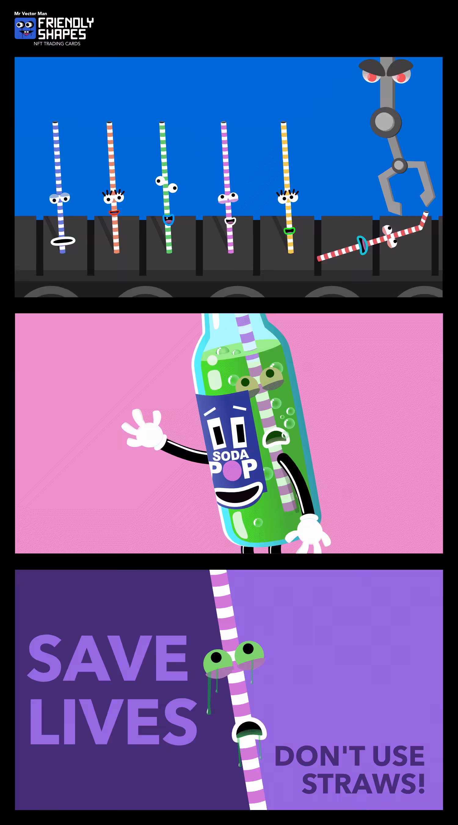 Friendly Shapes Stories - Don't Use Straws!