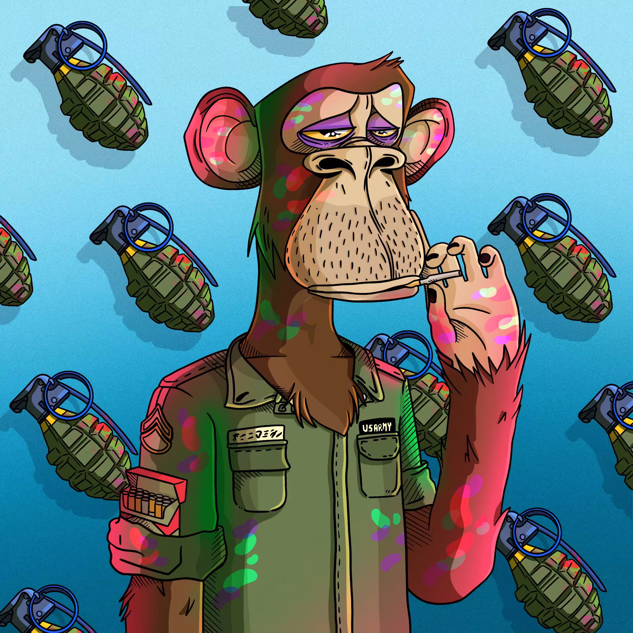Based Bored Ape Derivative by FatBaby