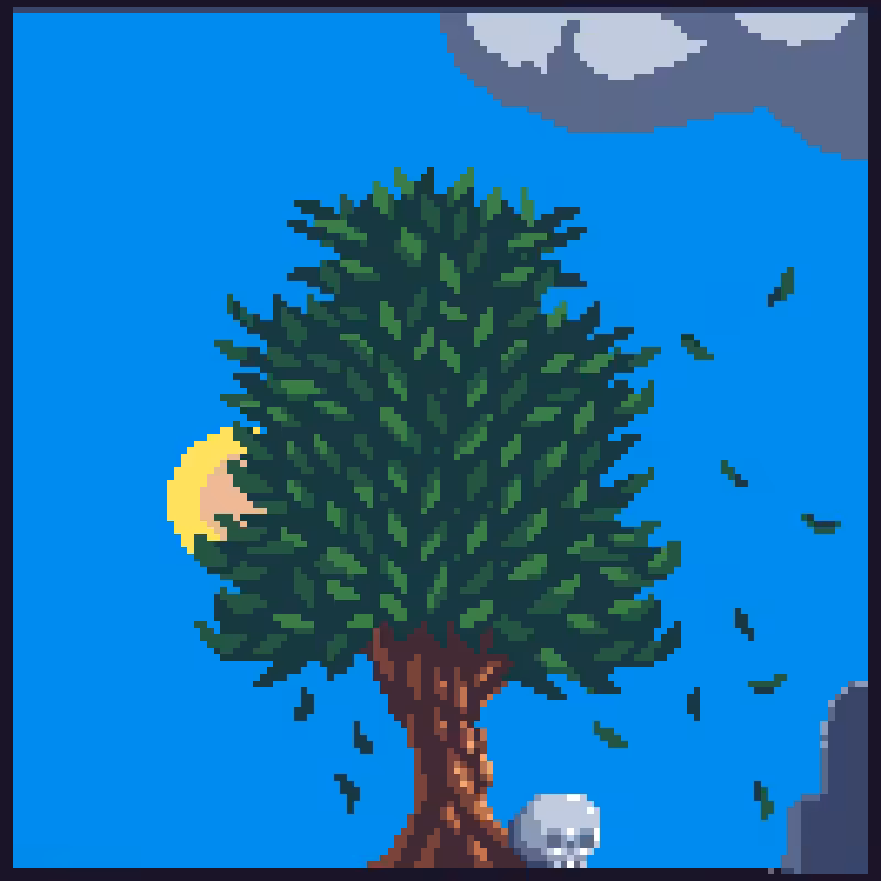 Windy Day Under Tree #12