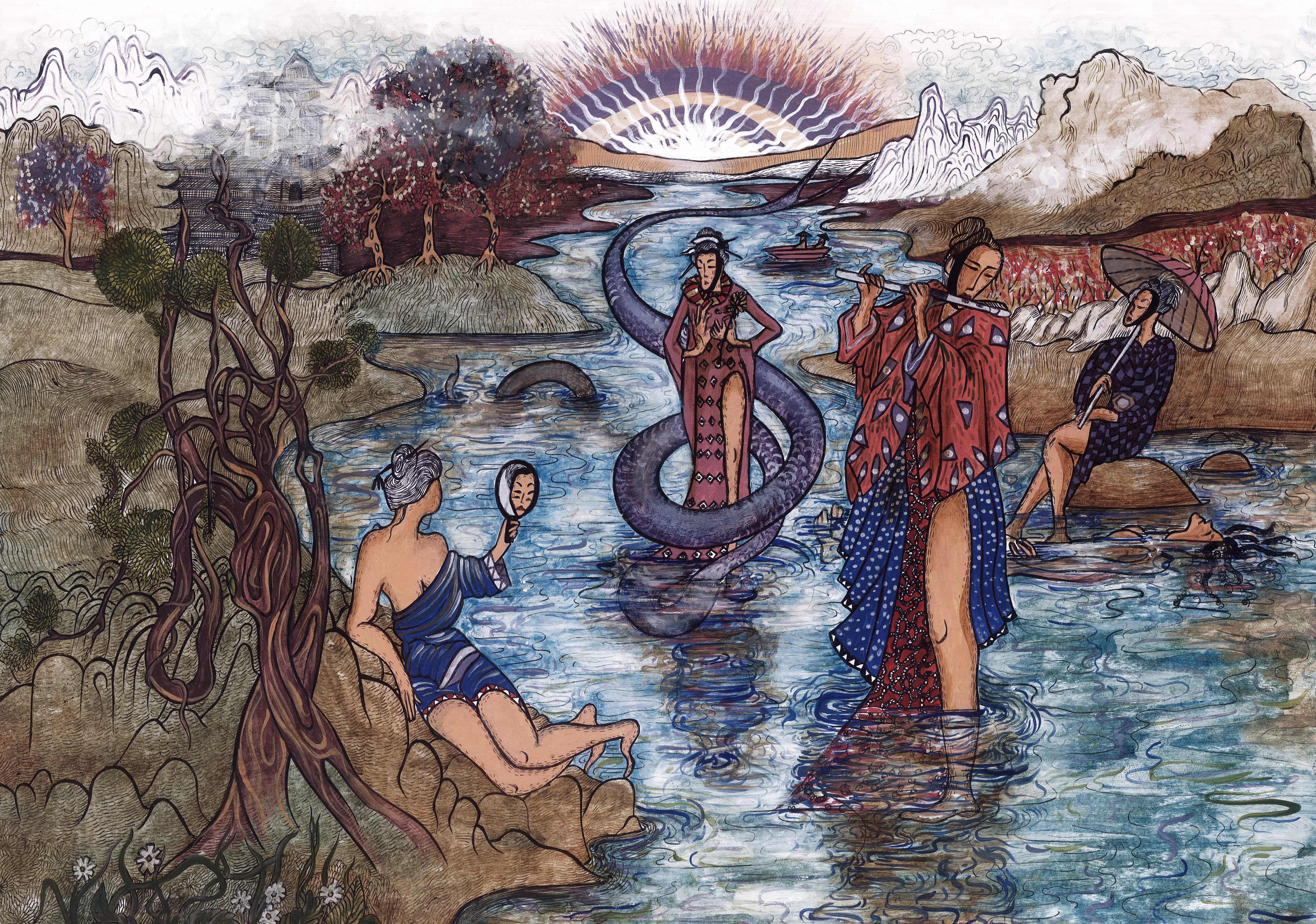 The river