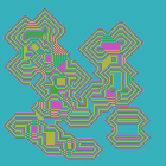 Superimposed Octagonal Pyramids #128