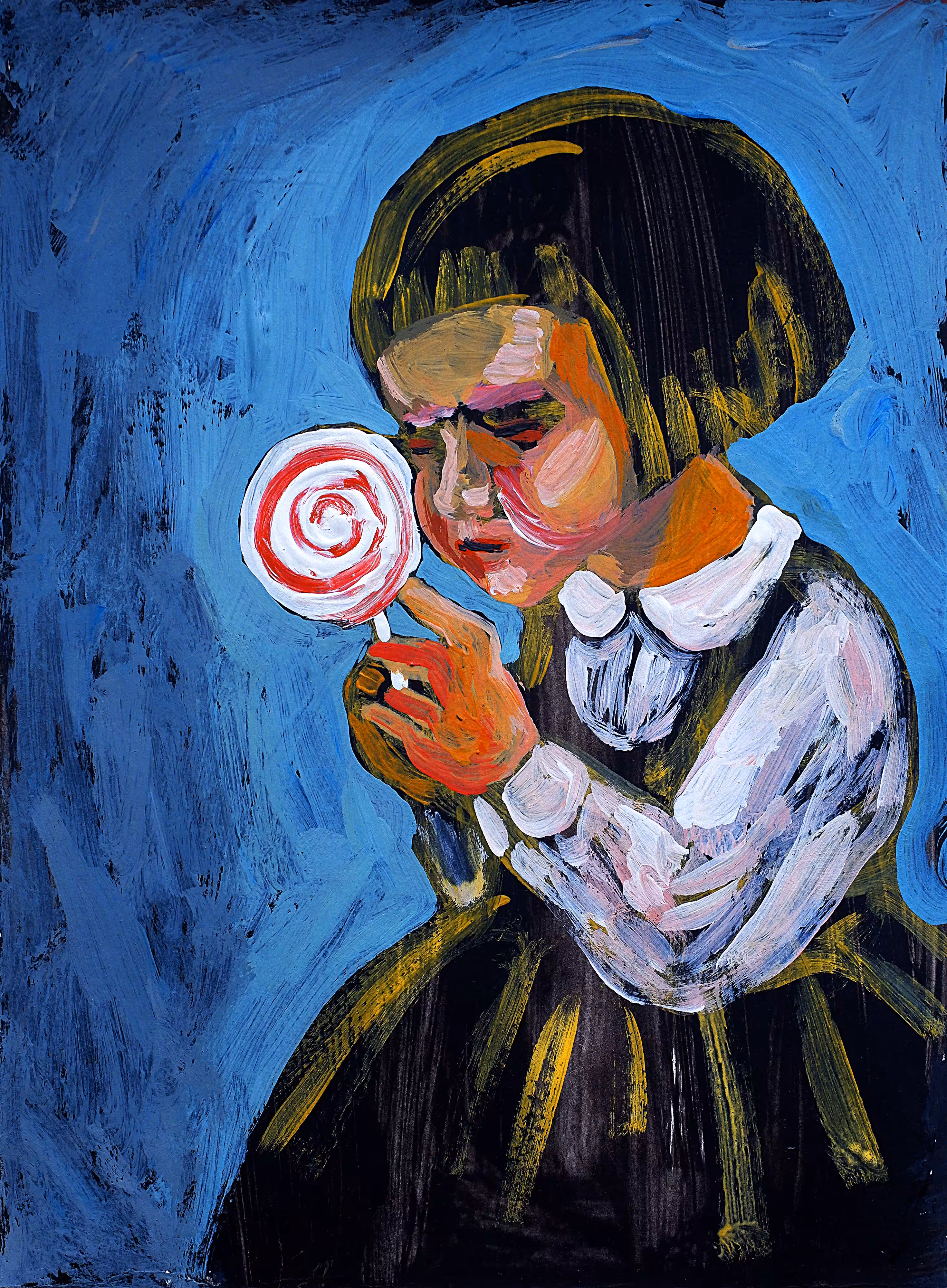Girl with lollipop