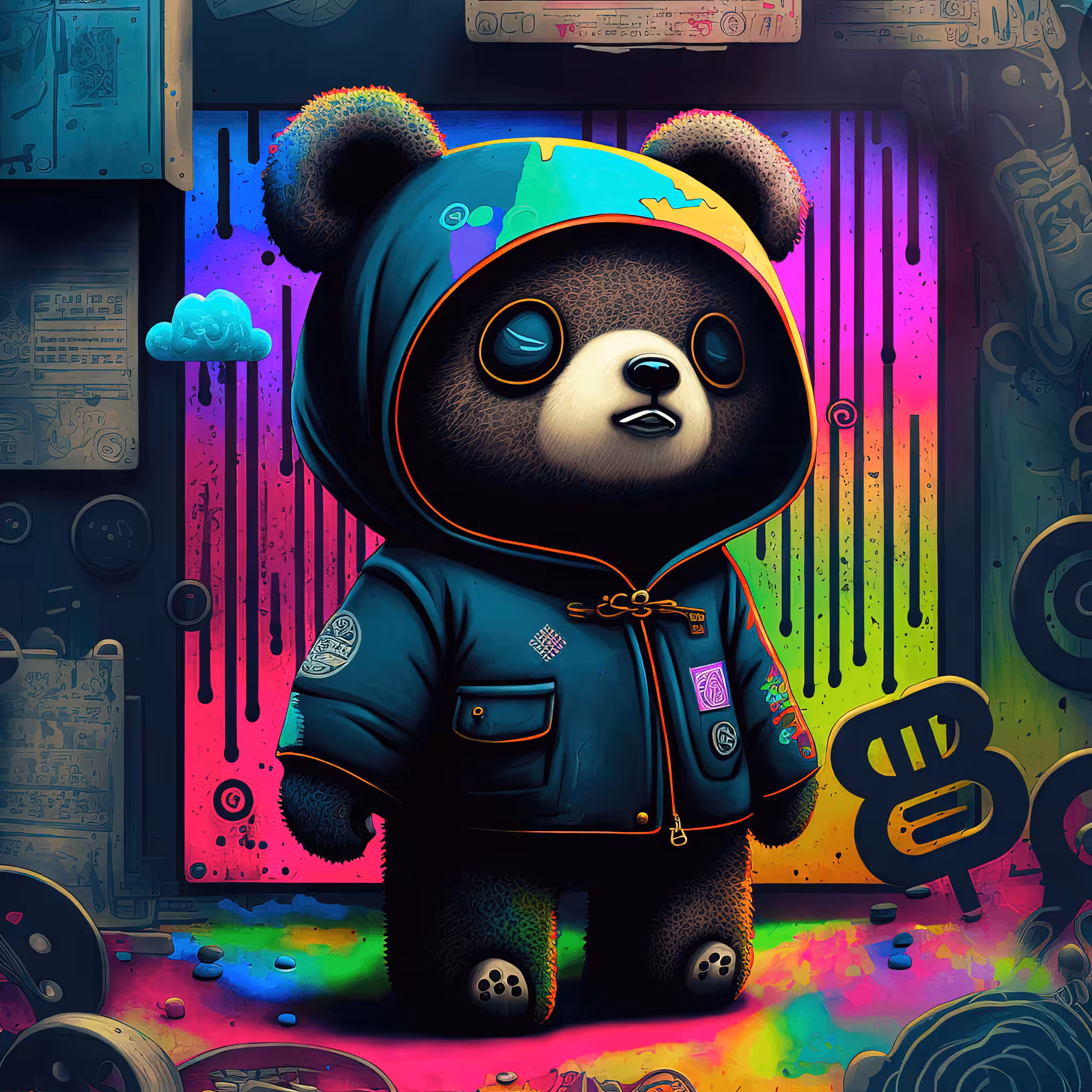 Cyberdelic Bear #1
