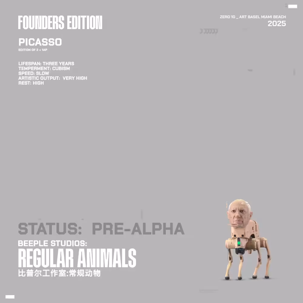 REGULAR ANIMALS: REGULAR ANIMAL _ PICASSO #1