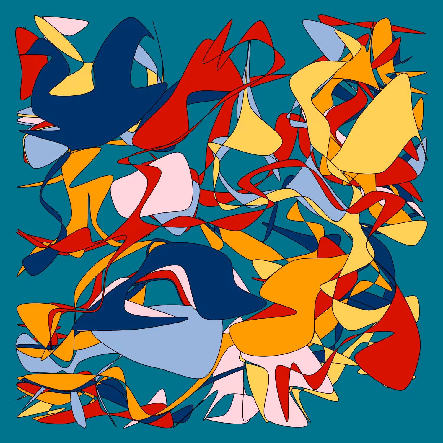 Geometric colorful shapes 2 (Free edition) #151