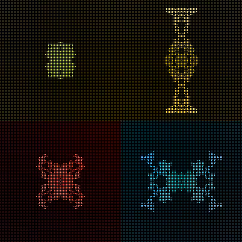 Dither Creatures 2x2 #22