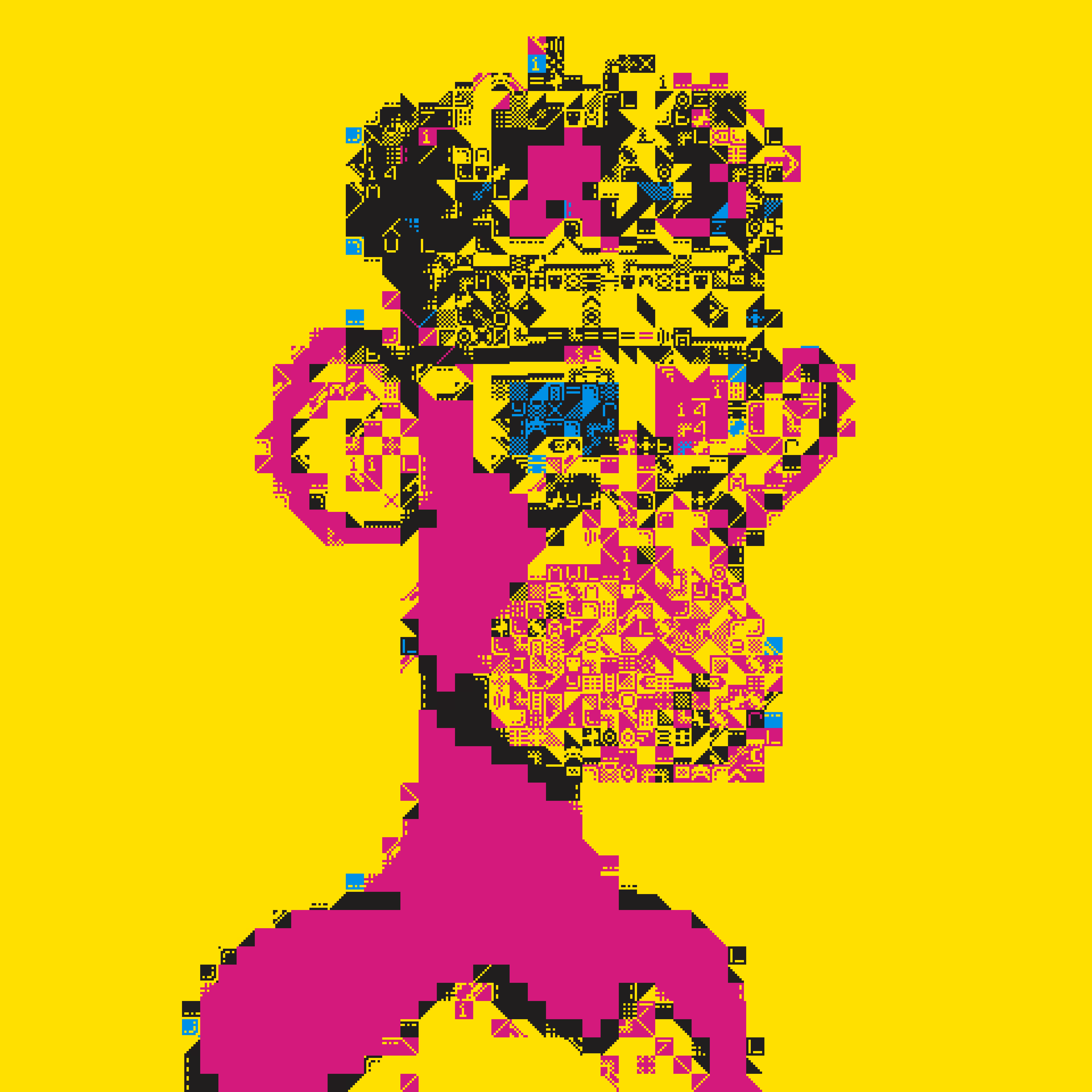 3D CUBIST APES #28