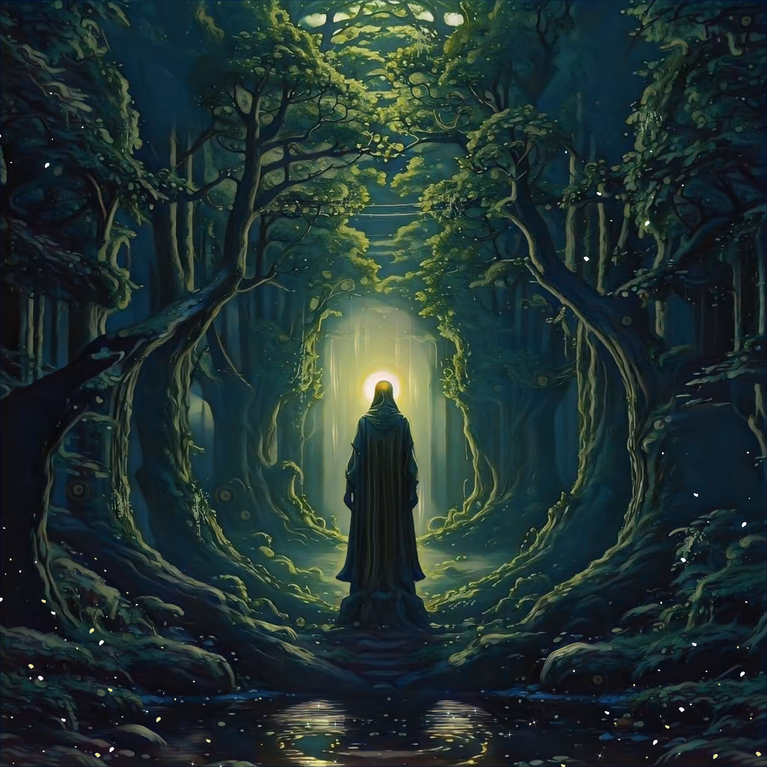 Light in the Depths of the Forest