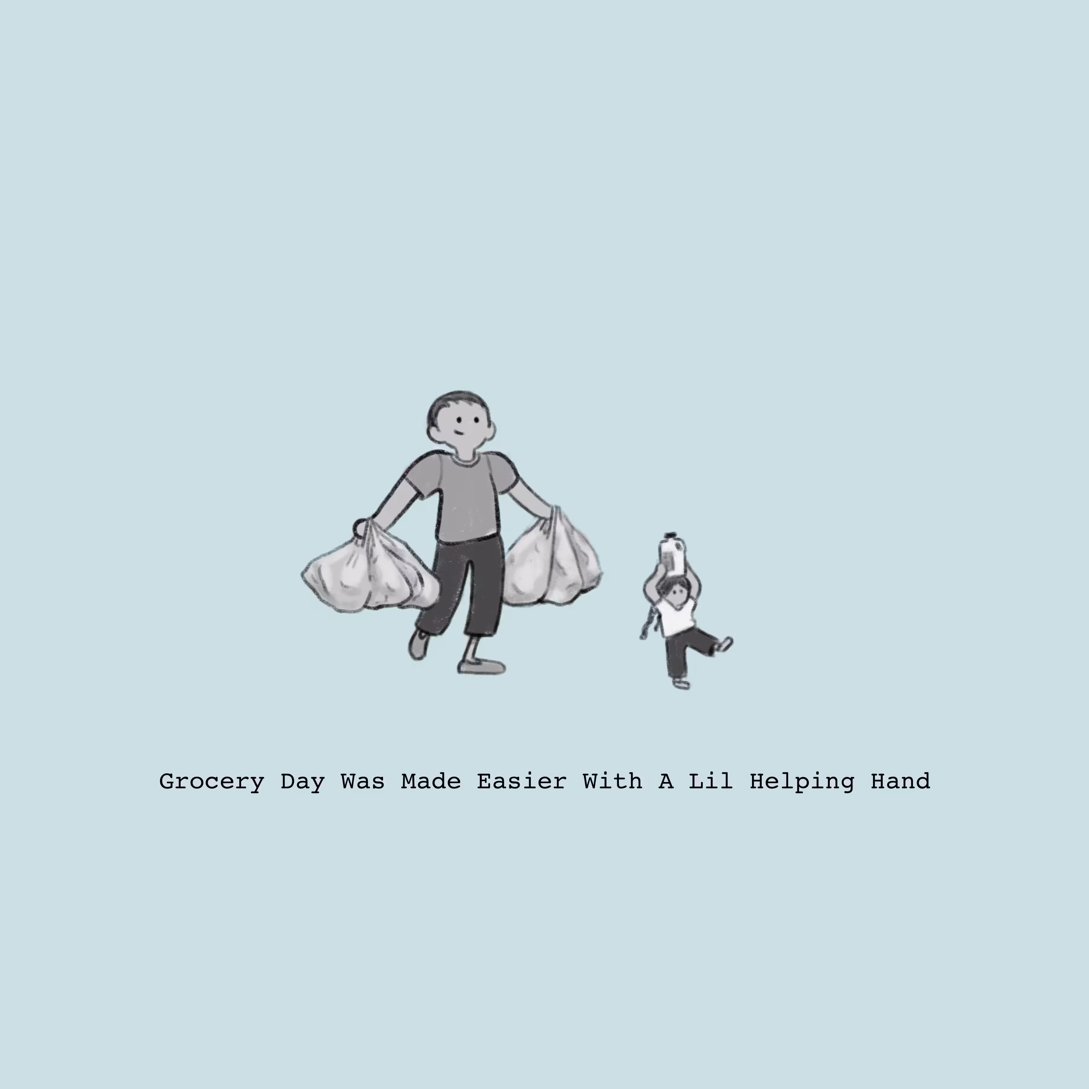 Grocery Day Was Made Easier With A Lil Helping Hand 