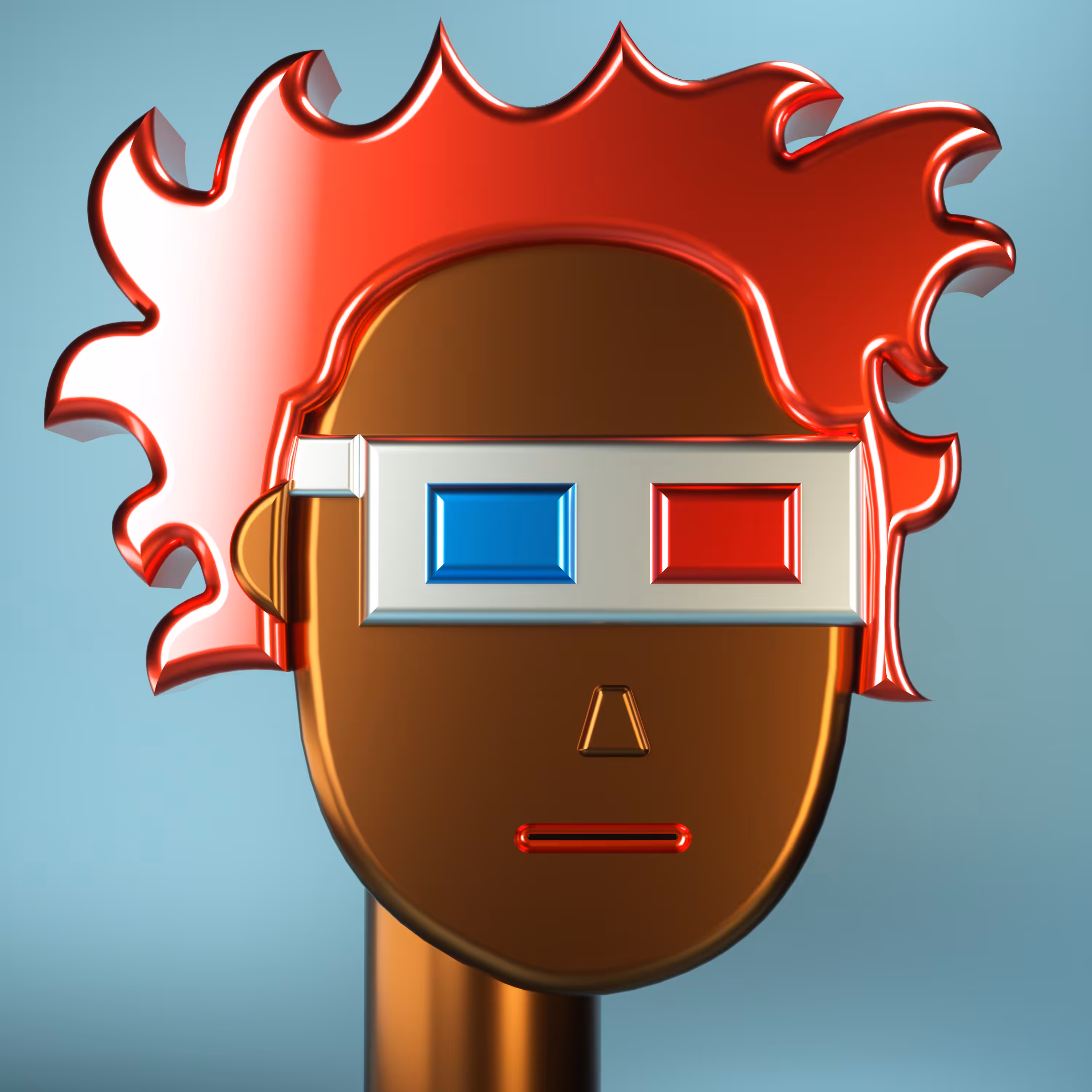 3D Chrome Punks: 3D Chrome Punk #0457