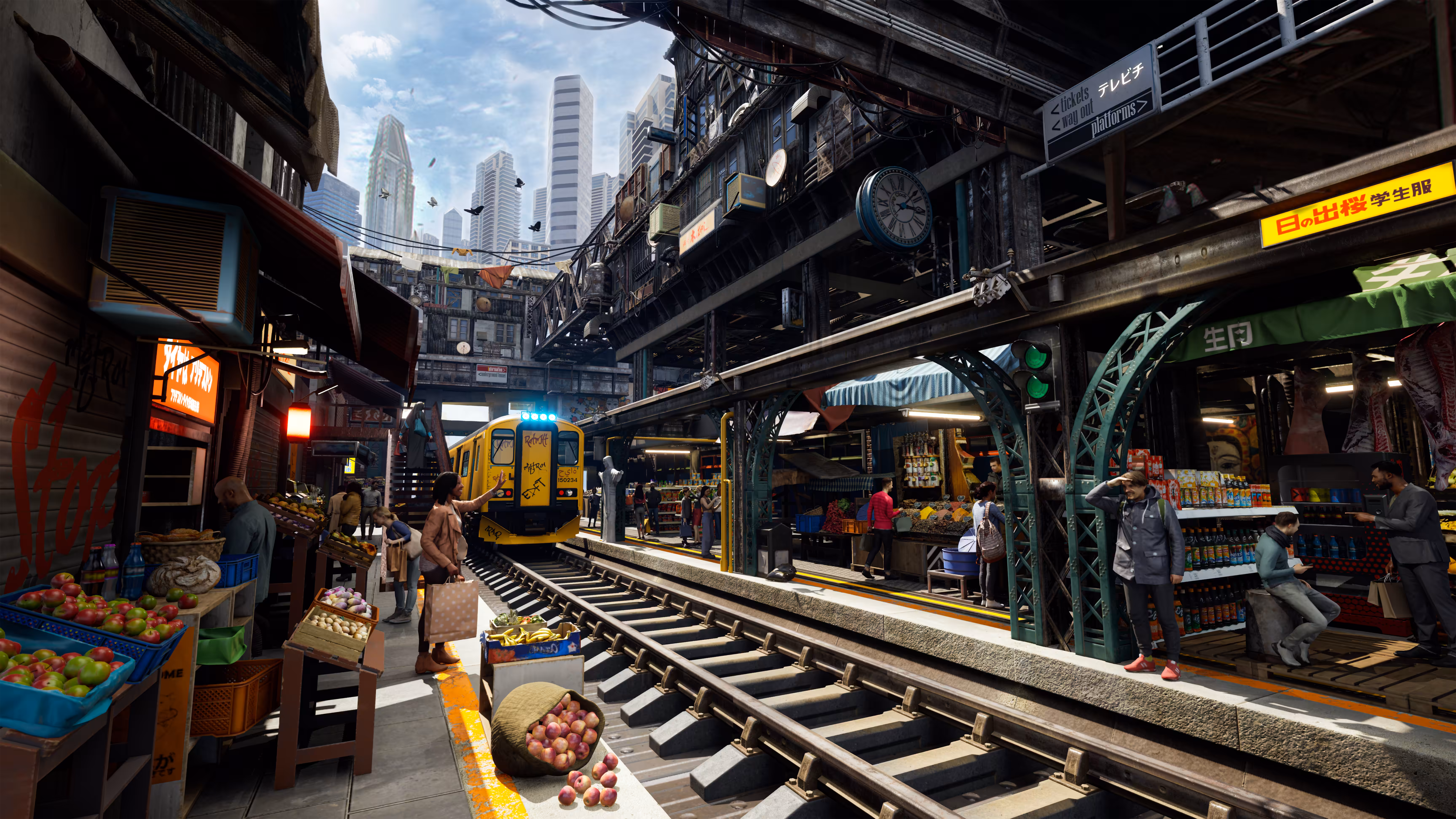 Maeklong Railway Market