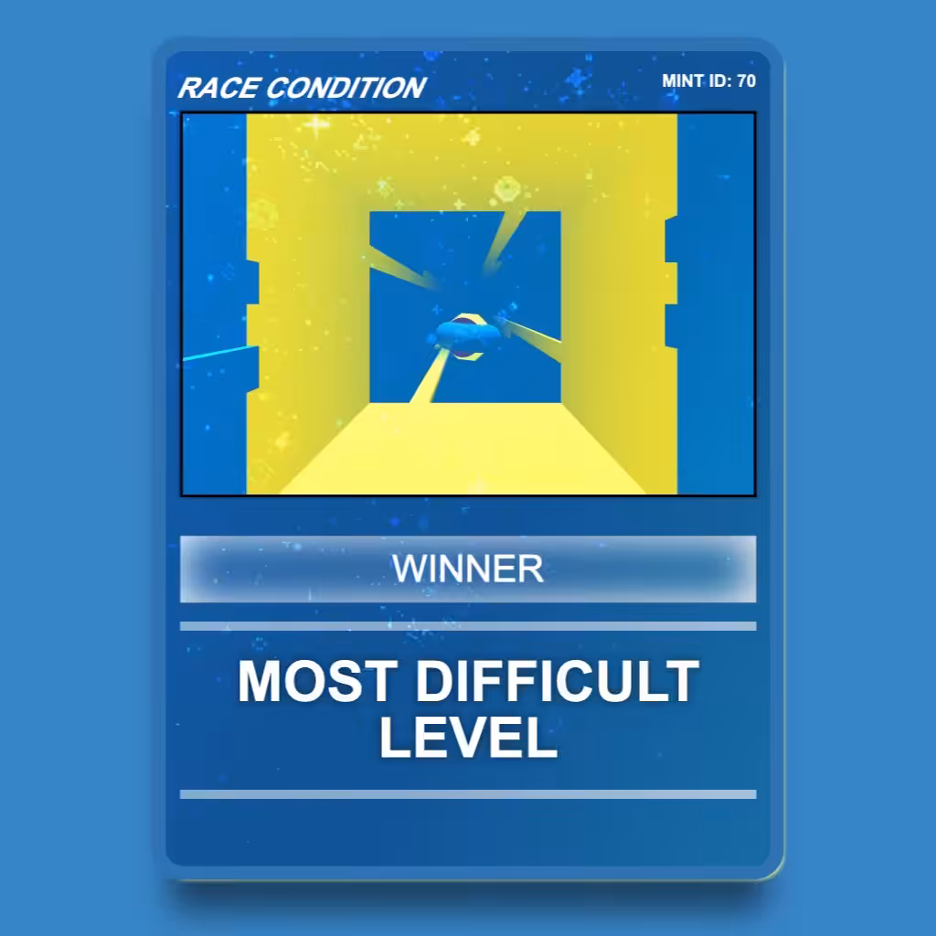 Most Difficult Level – Race Condition Winner