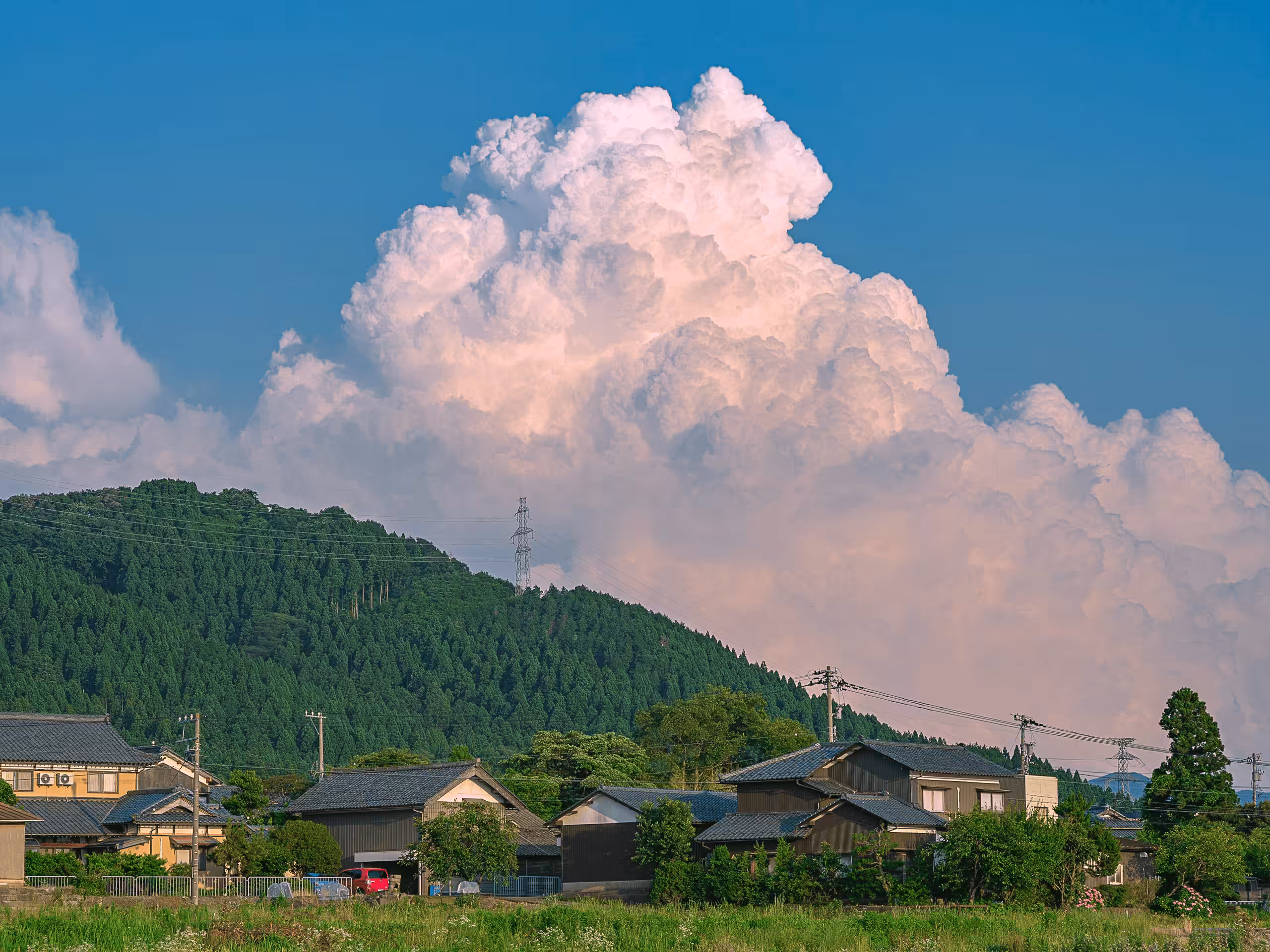 Japanese countryside landscape