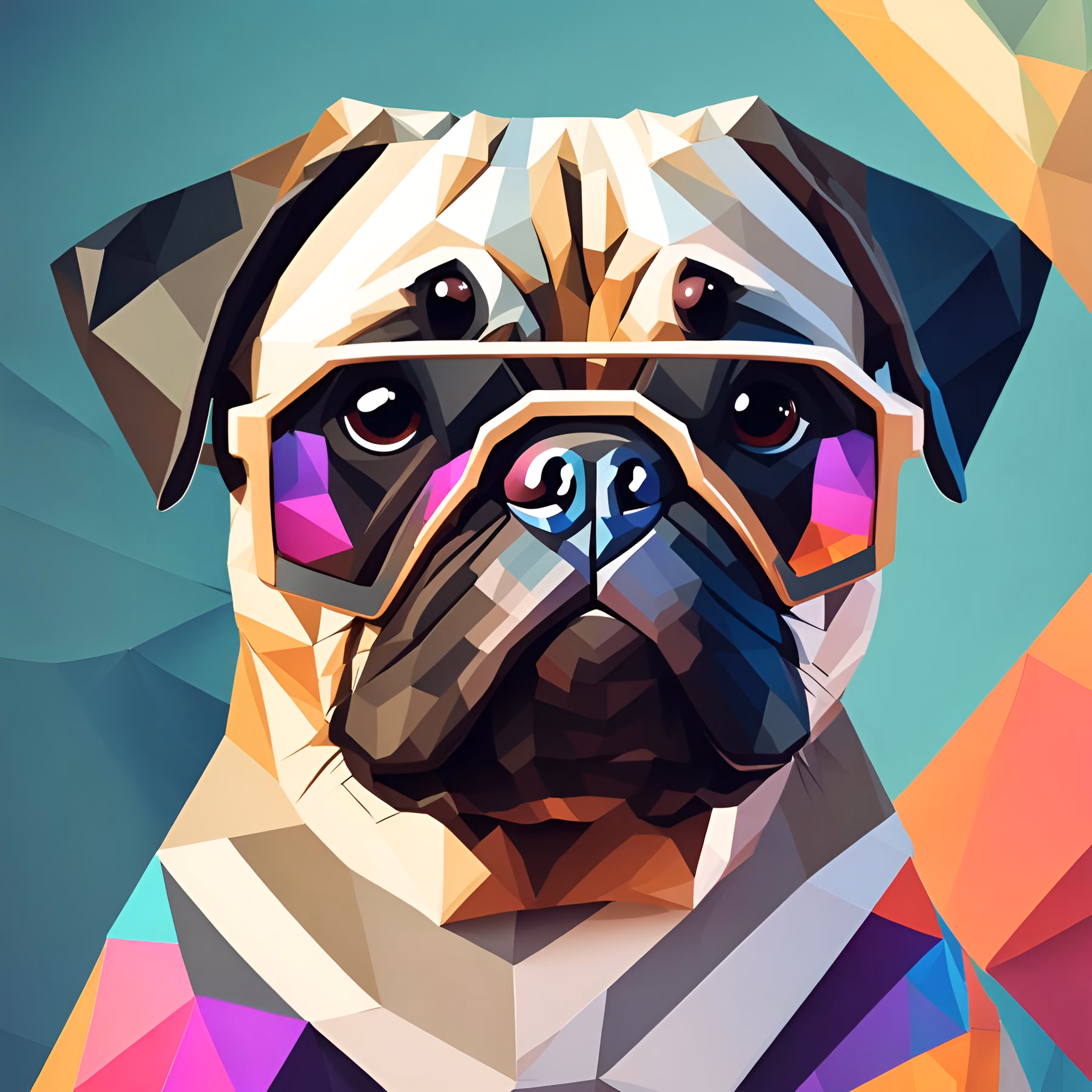 Lowpoly Pug #2