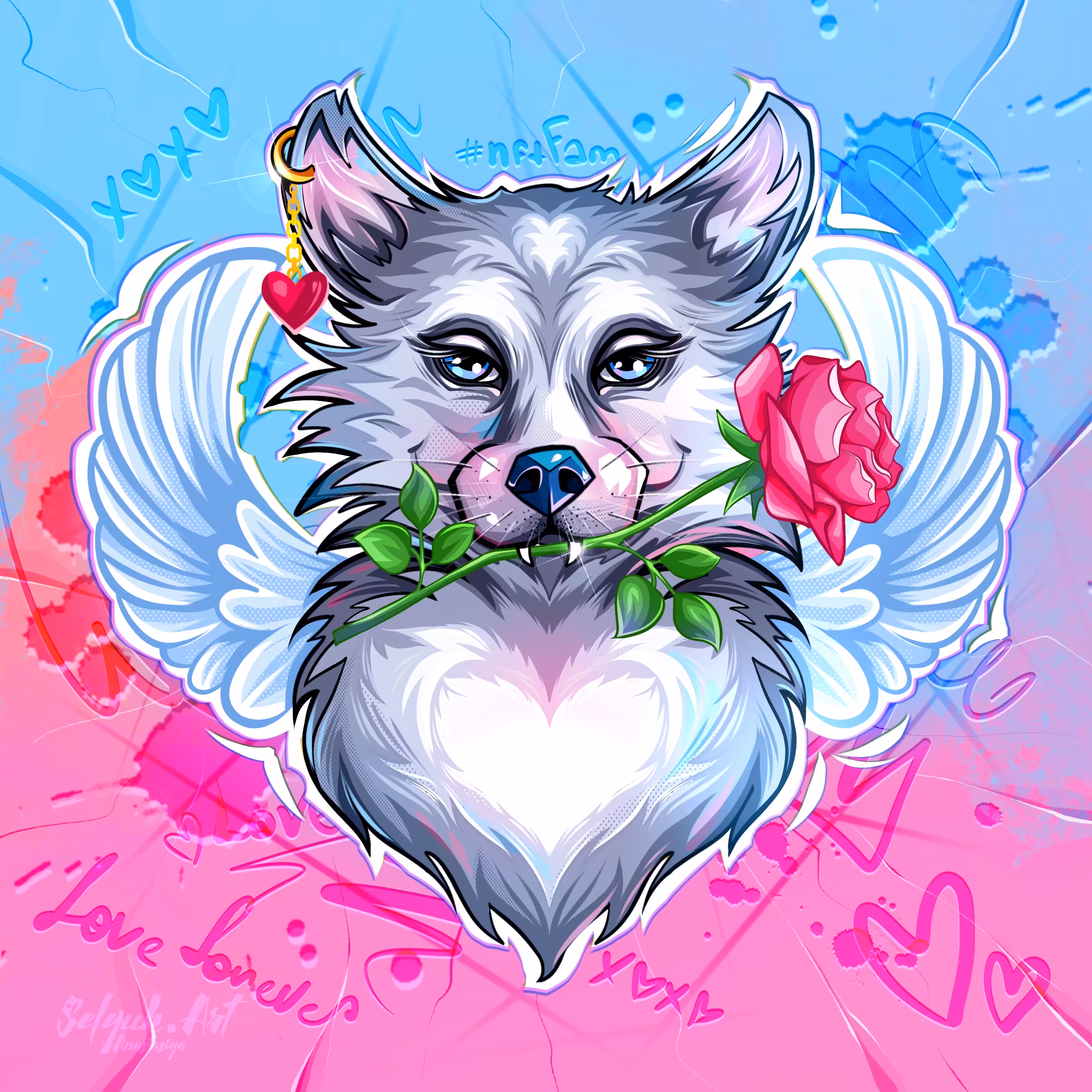 Husky with Superpower: Roxy-Cupid