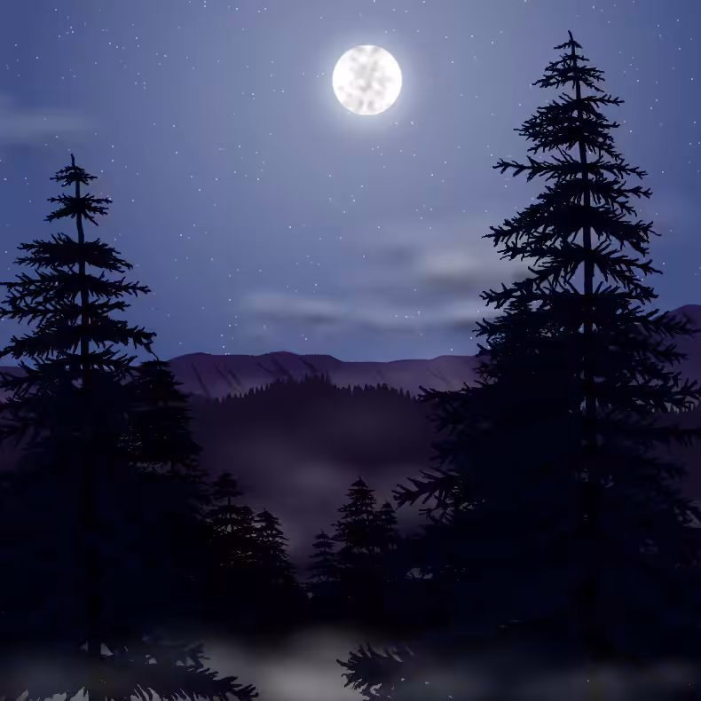 Moonlit Mountains #56