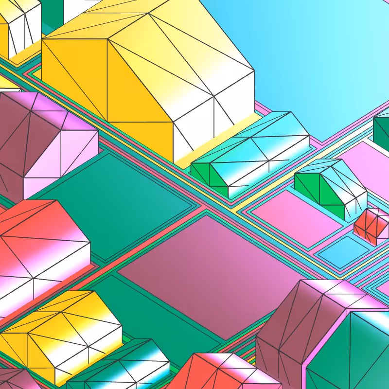 Geometric city #61