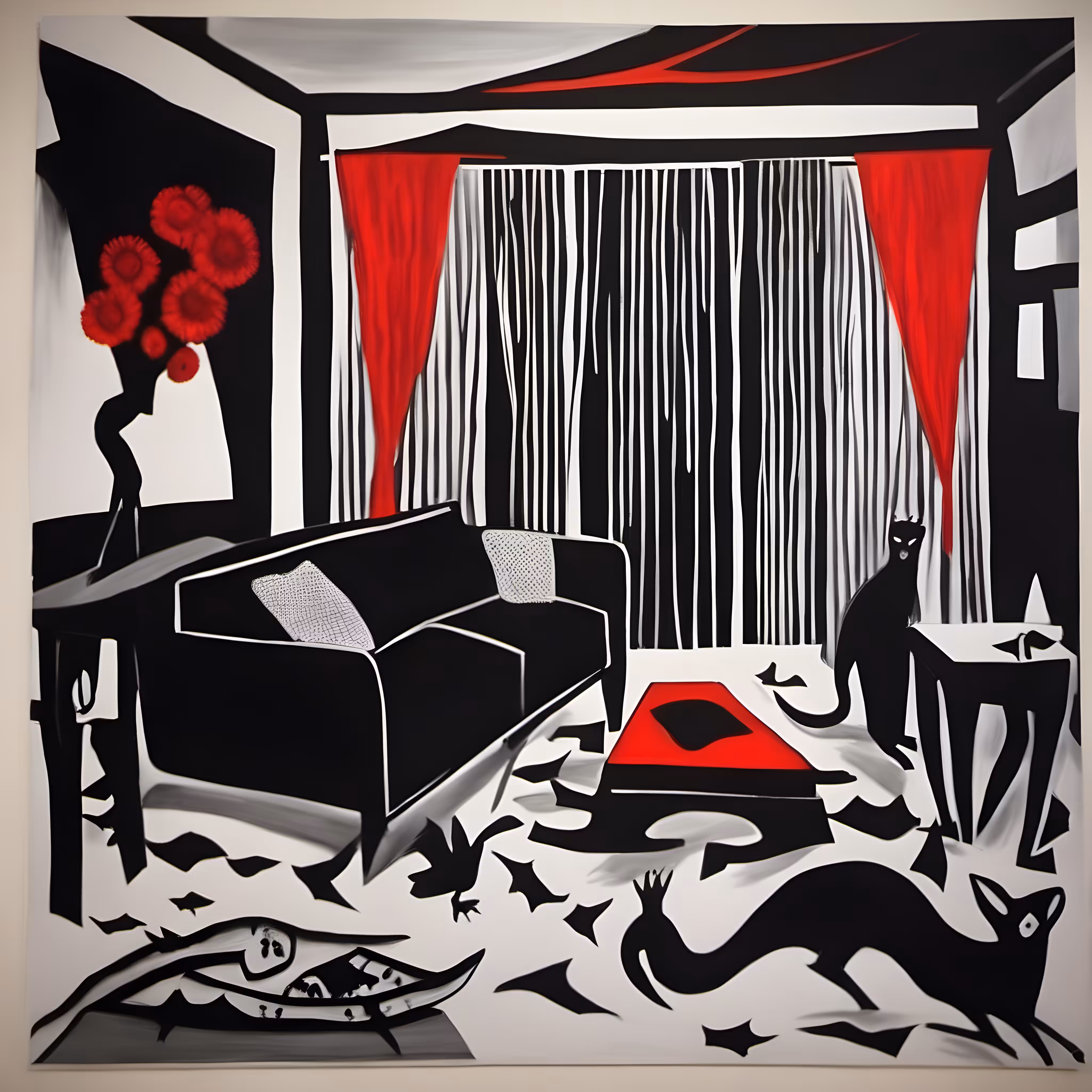 "Ruby's Pop-Art Living Room"