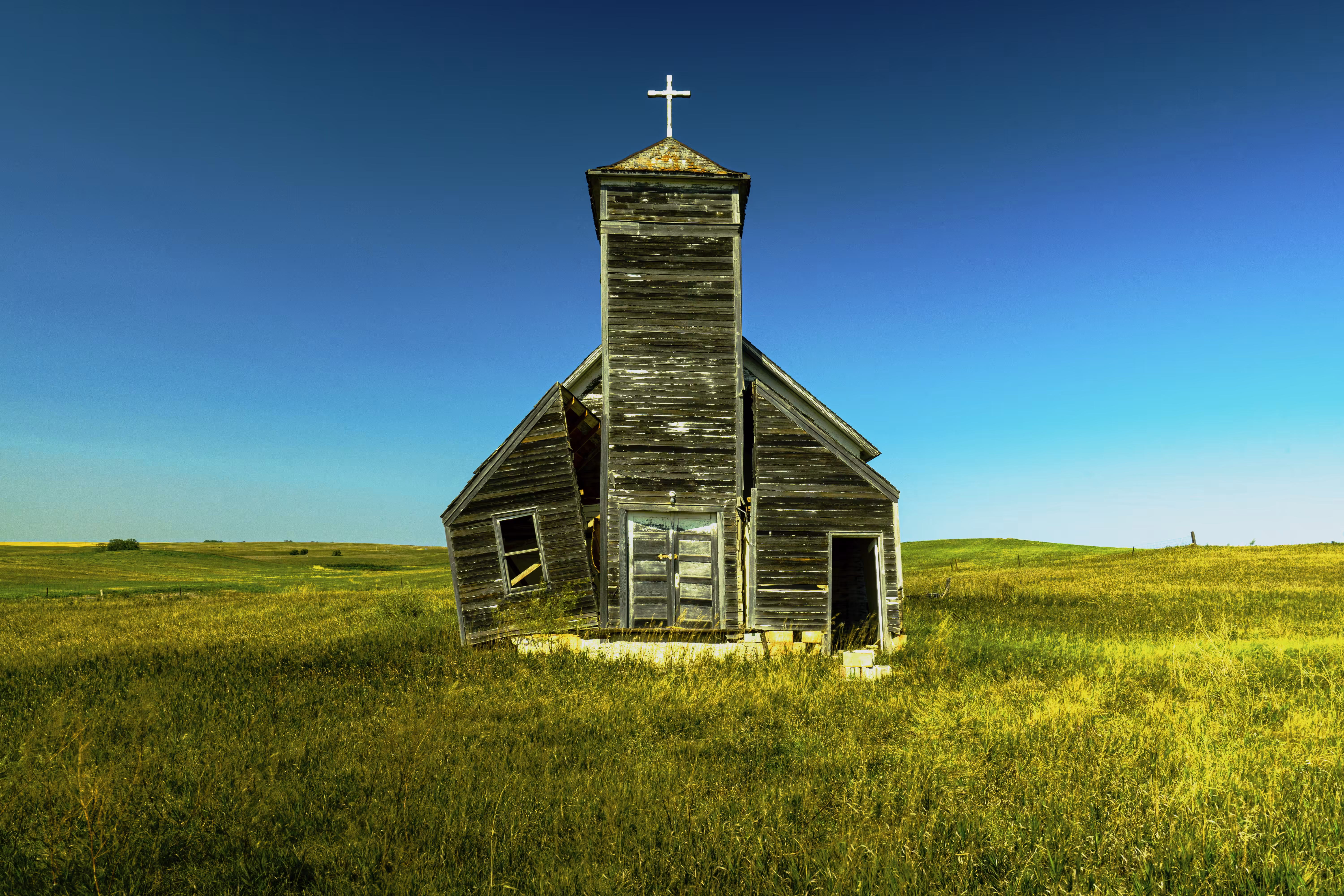 Crumbling Western Church
