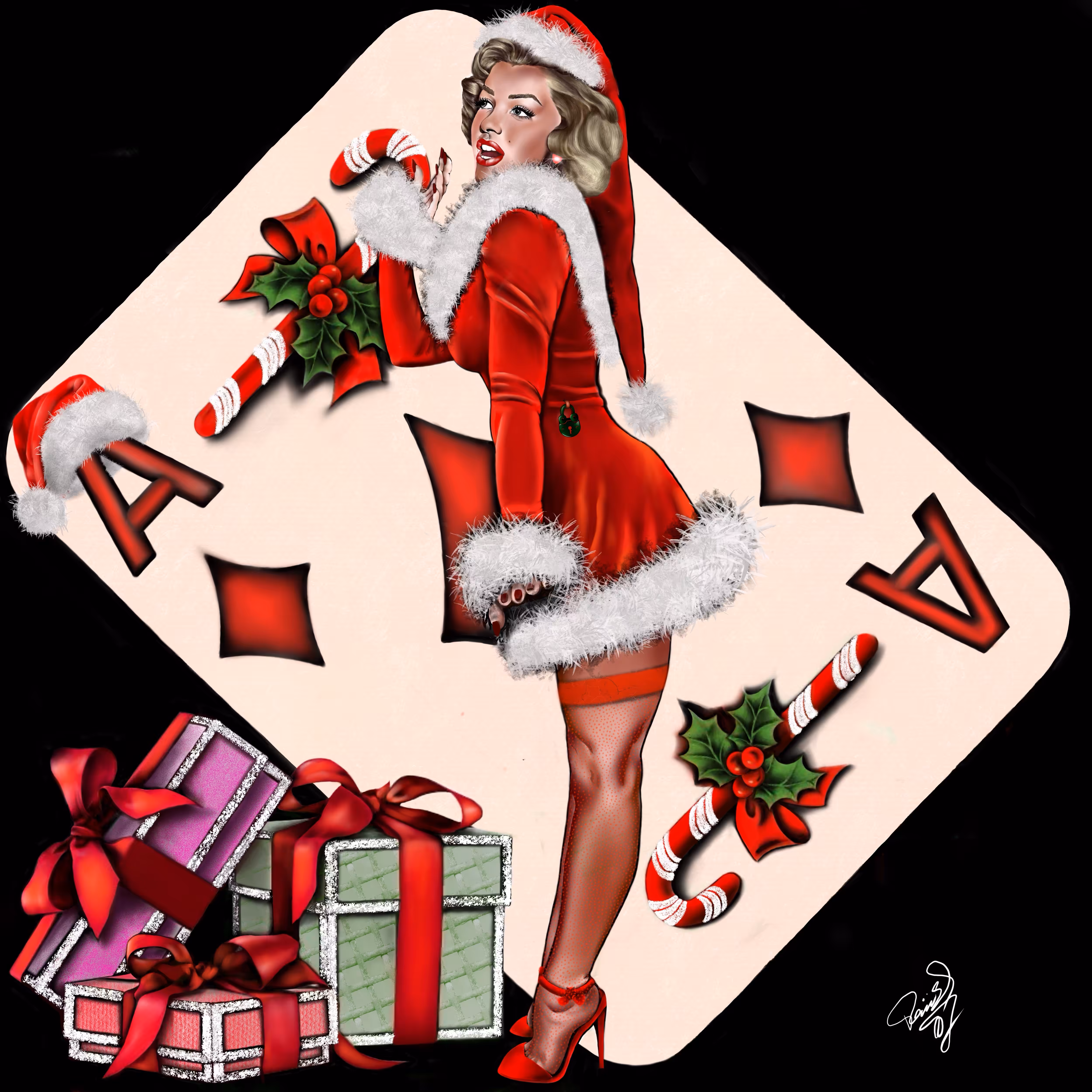 "Santasaurus Marilyn"