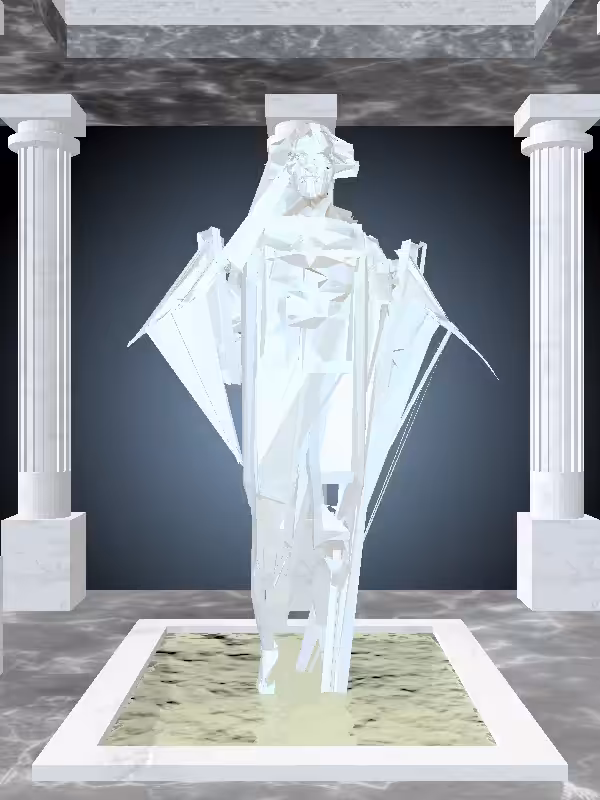 HeavenComputer: The Fragmented Jumping Light Blue Man #3900