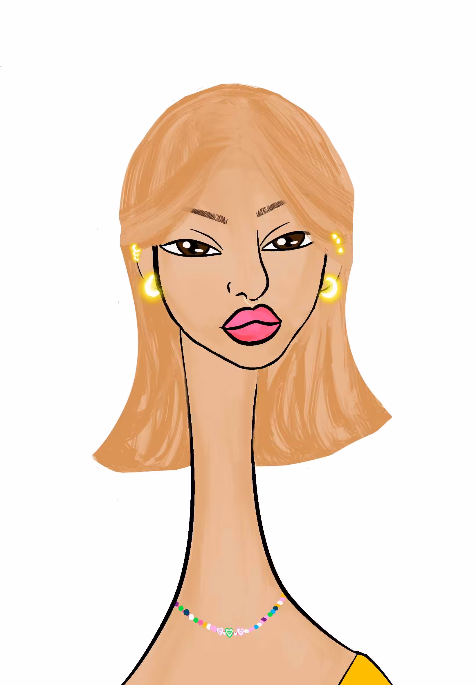 Long Neckie Ladies: Long Neckie Lady #2698