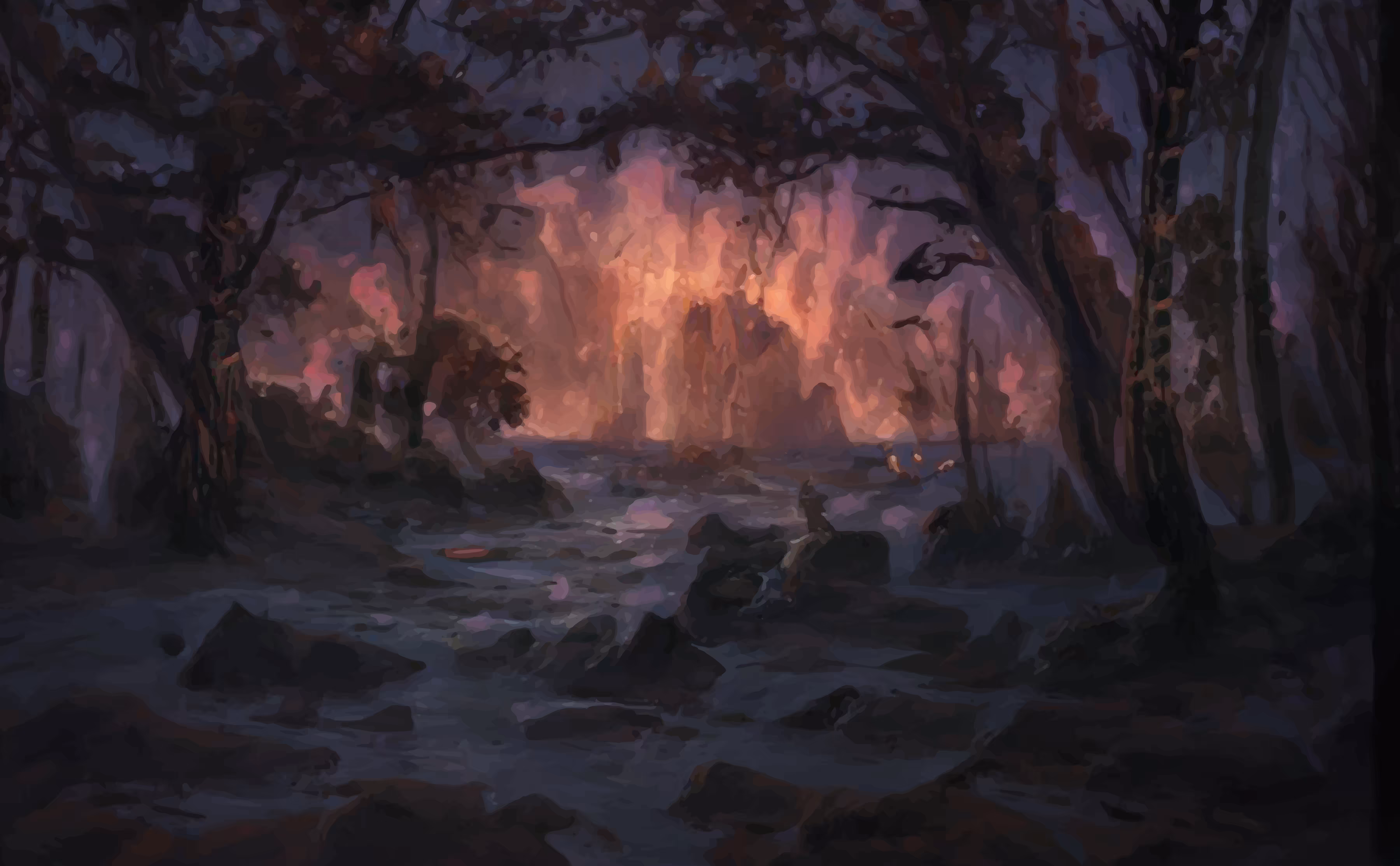 Hidden sunset