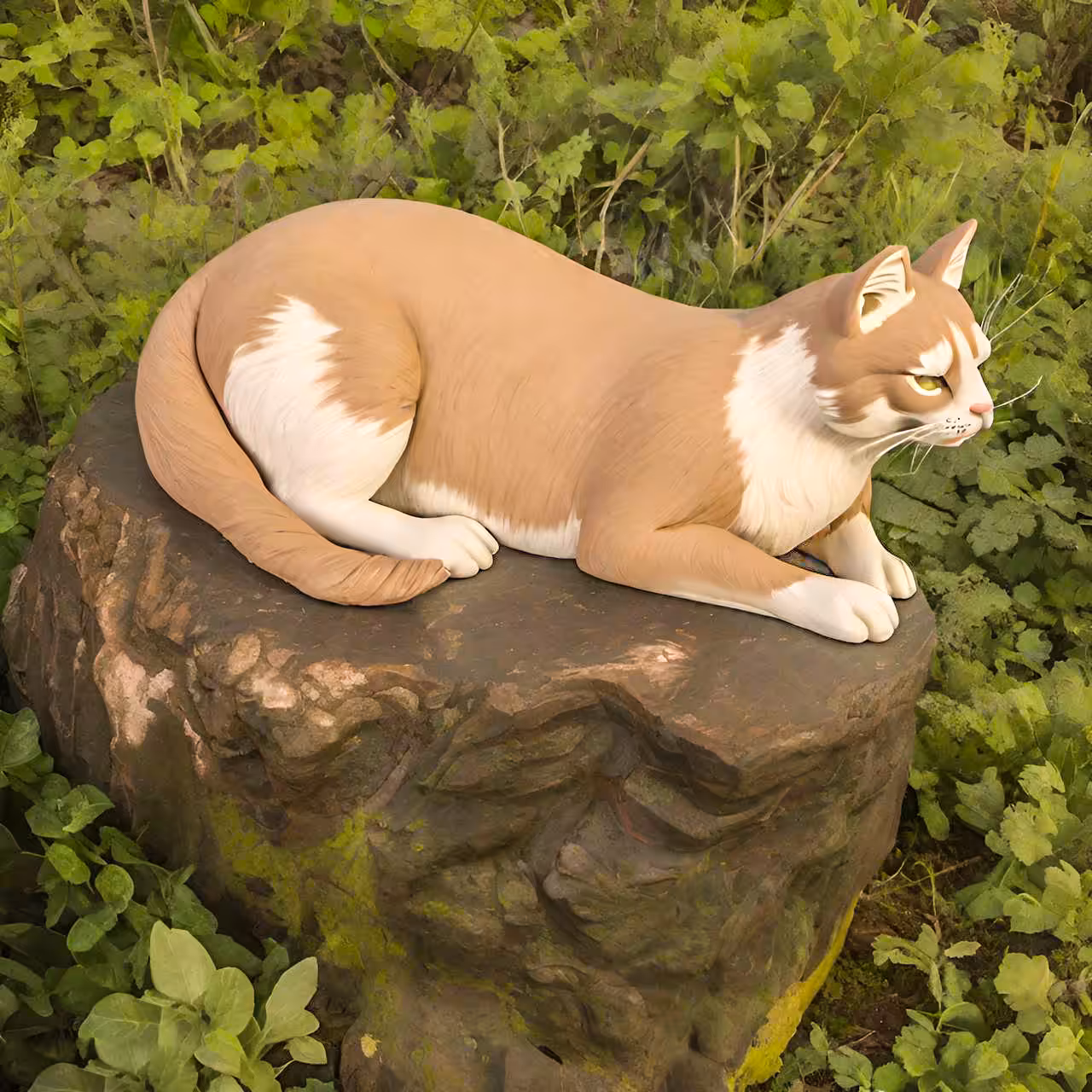 Cat on the Forest 