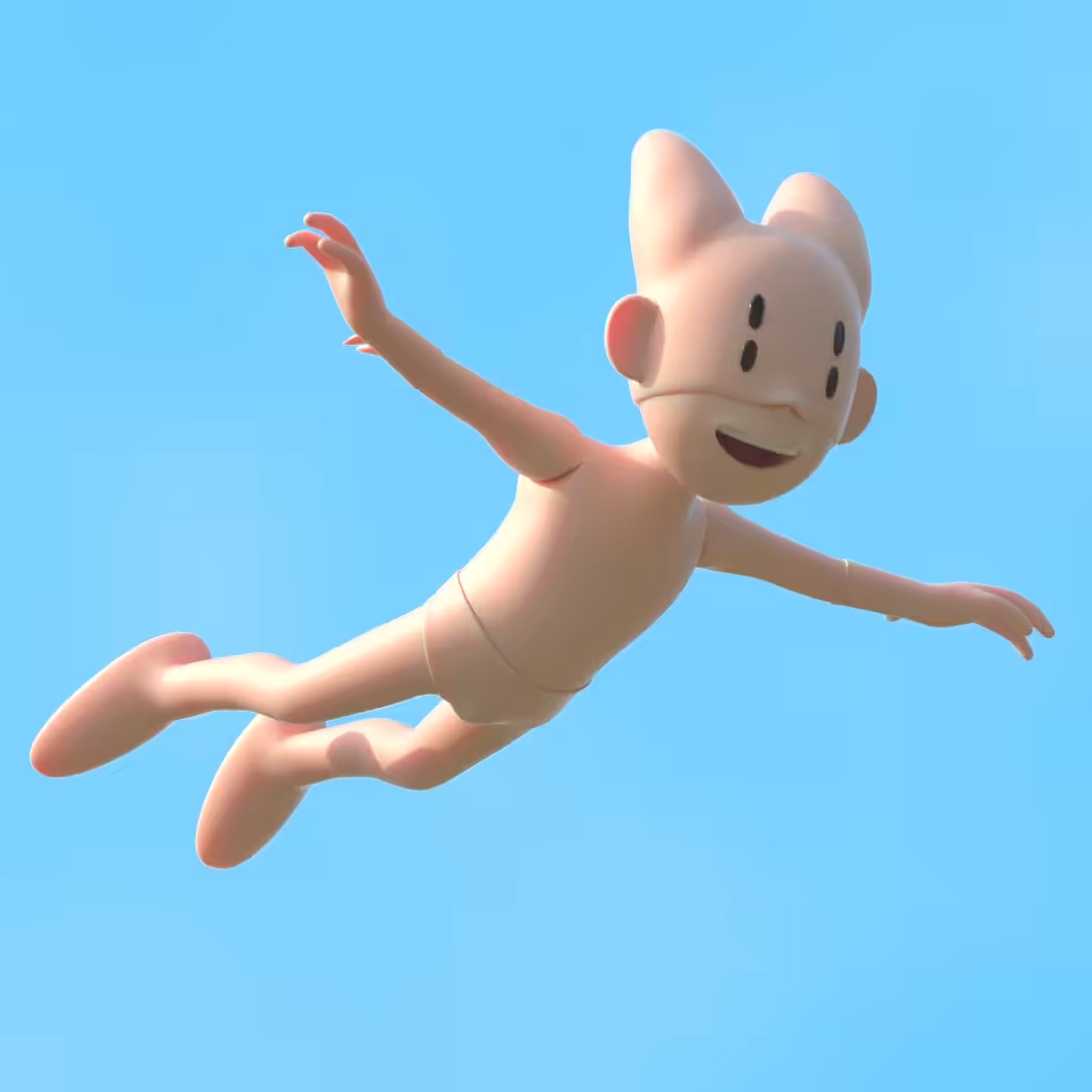 Gliding to the moon!