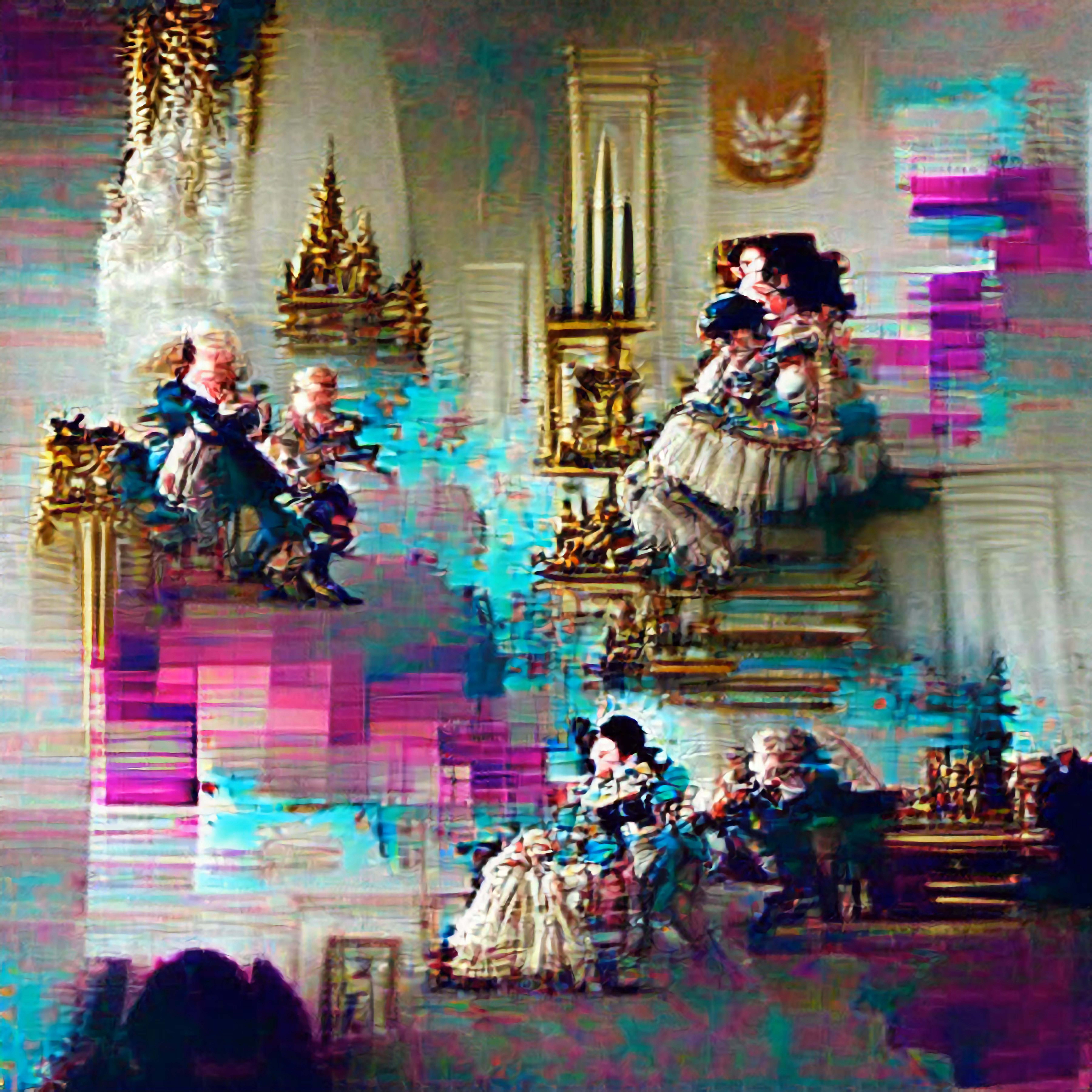 Baroque Rococo Glitch Art / 7k